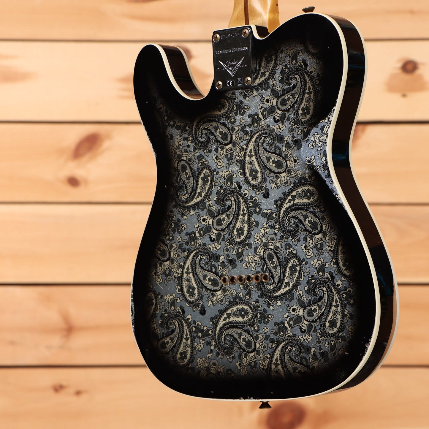 Fender Custom Shop Limited Dual P90 Black Paisley Tele Relic - Aged Black Paisley