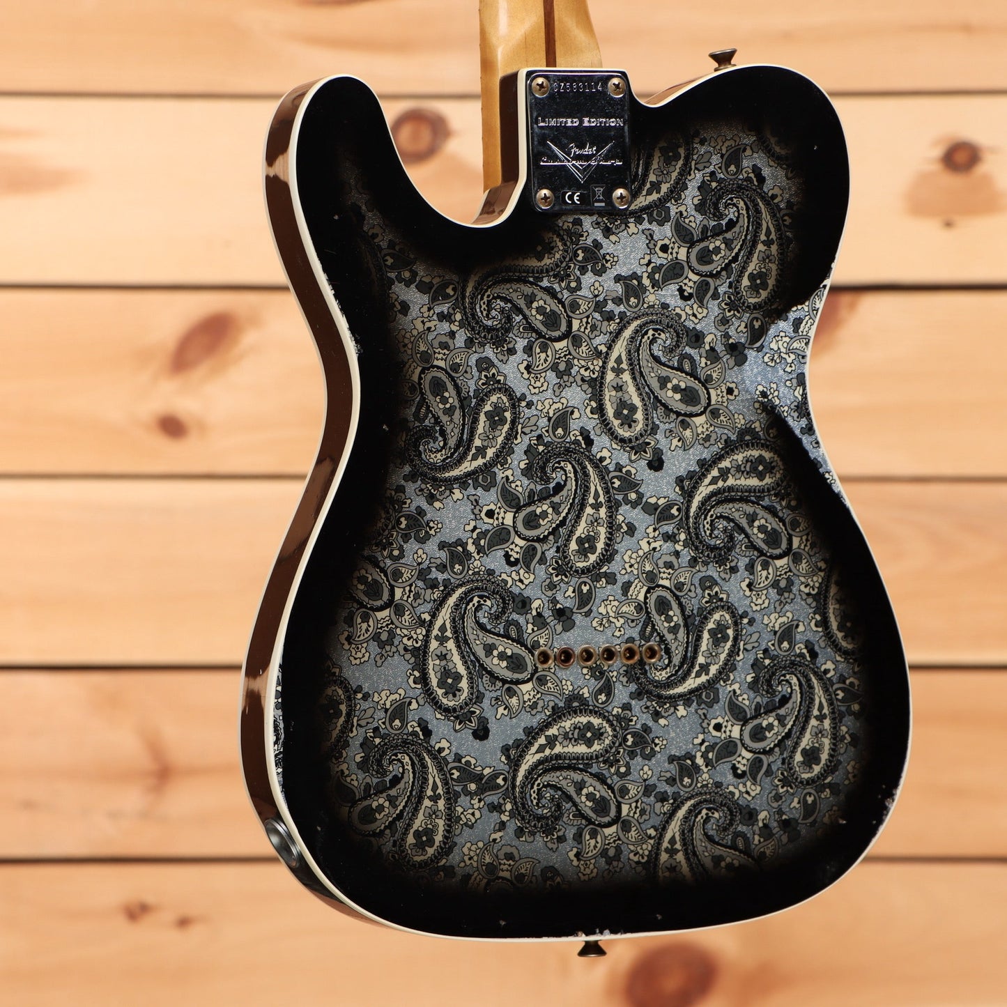 Fender Custom Shop Limited Dual P90 Black Paisley Tele Relic - Aged Black Paisley