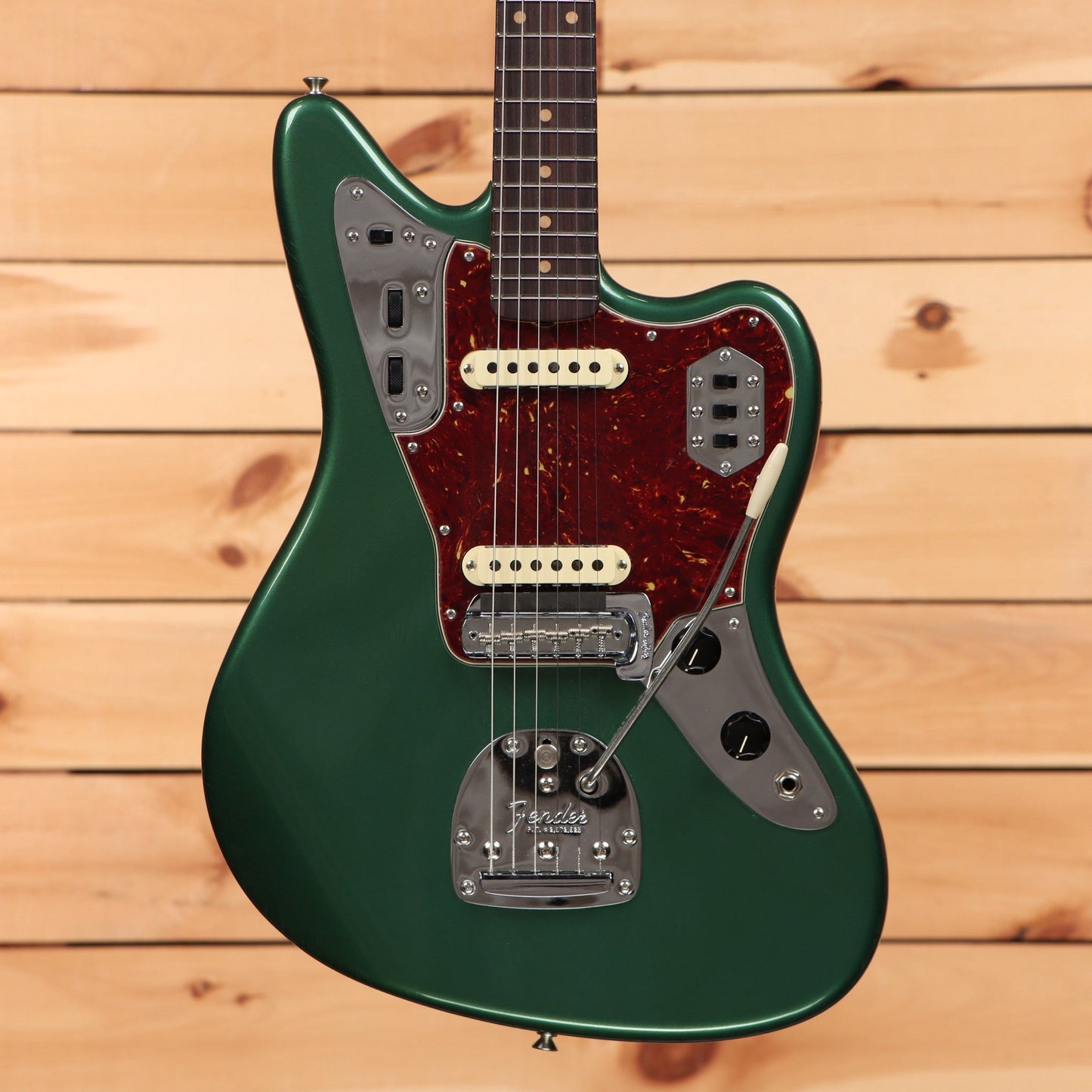 Fender Custom Shop Limited 1962 Jaguar Closet Classic - Aged Sherwood Green Metallic