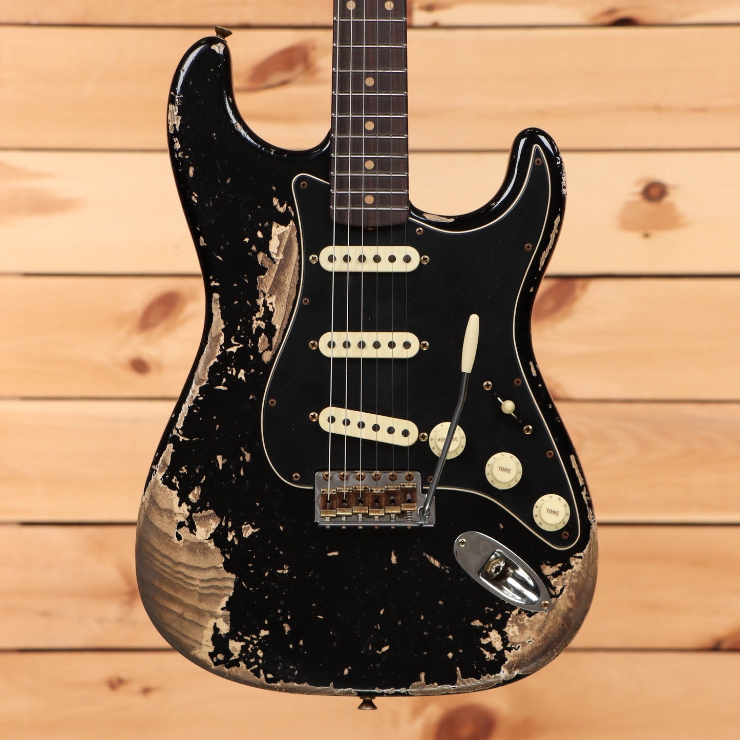 Fender Custom Shop Limited Poblano Stratocaster Super Heavy Relic - Aged Black