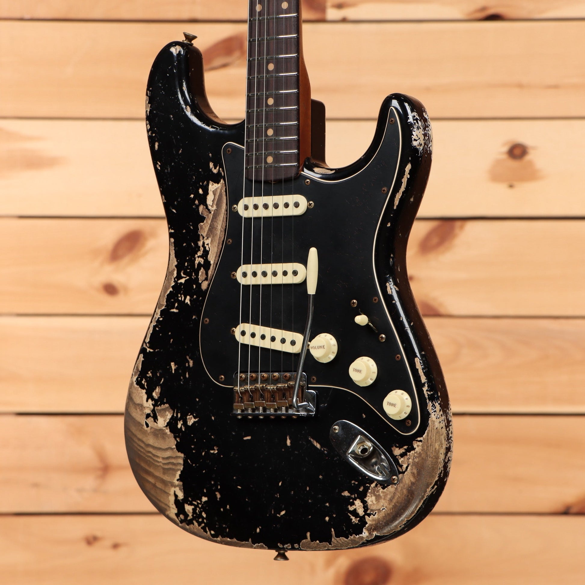 Fender Custom Shop Limited Poblano Stratocaster Super Heavy Relic - Aged Black