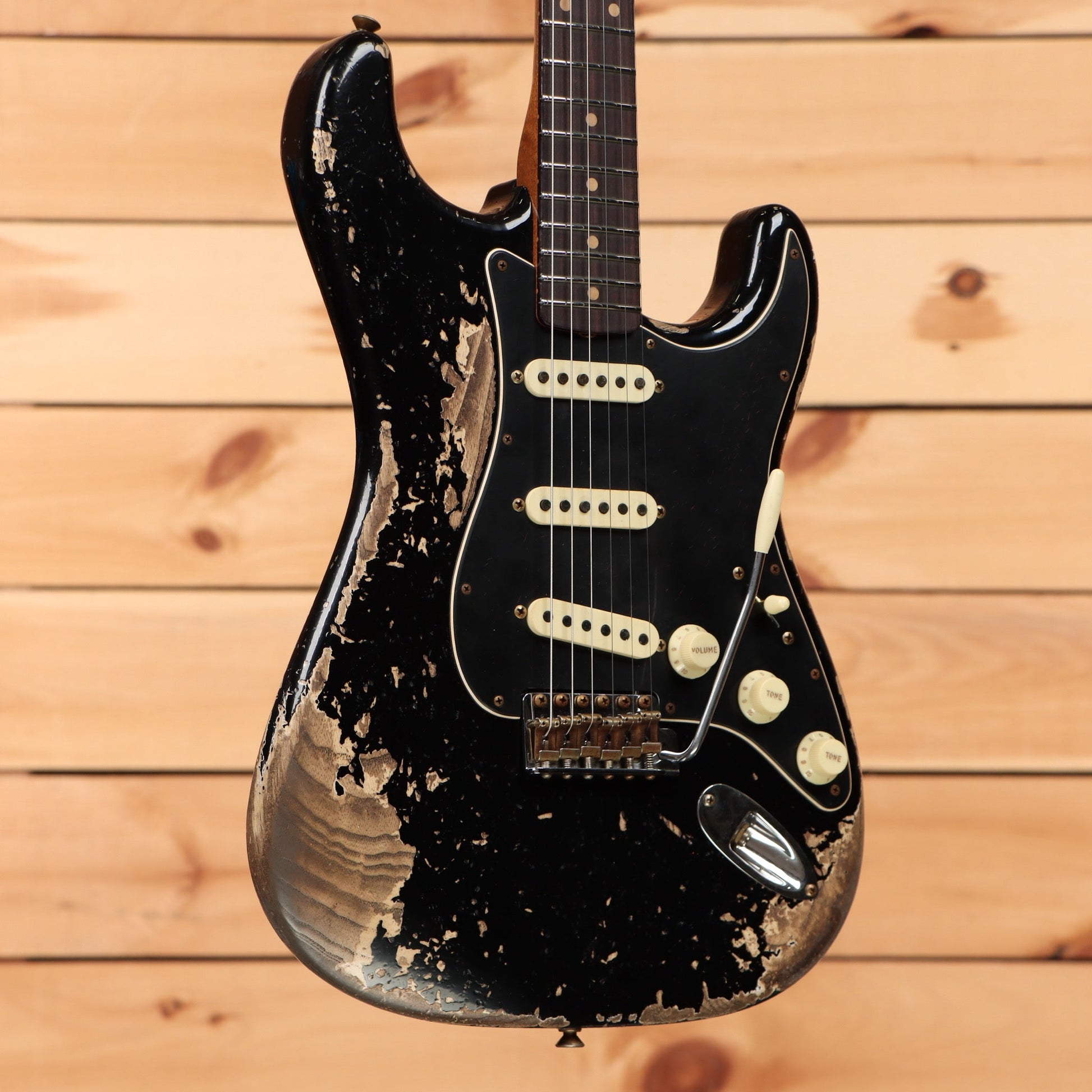 Fender Custom Shop Limited Poblano Stratocaster Super Heavy Relic - Aged Black