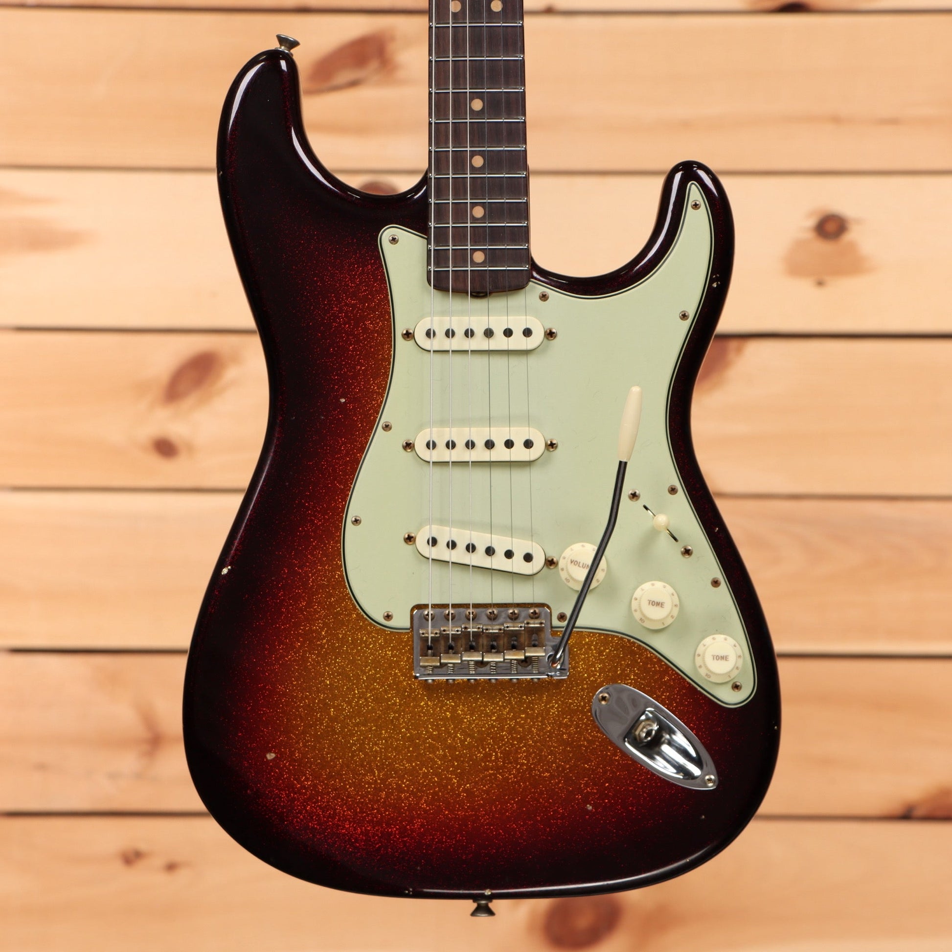 Fender Custom Shop Limited 1963 Sparkle Stratocaster Journeyman Relic - Sparkle 3 Color Sunburst