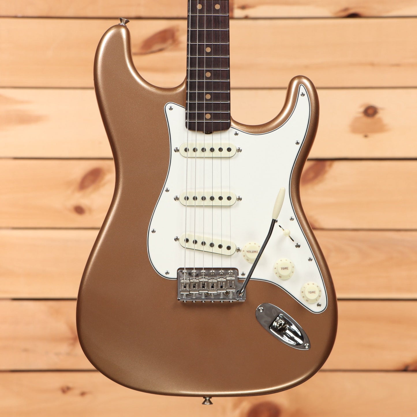 Fender Custom Shop Limited 1964 L-Series Stratocaster Time Capsule - Aged Firemist Gold