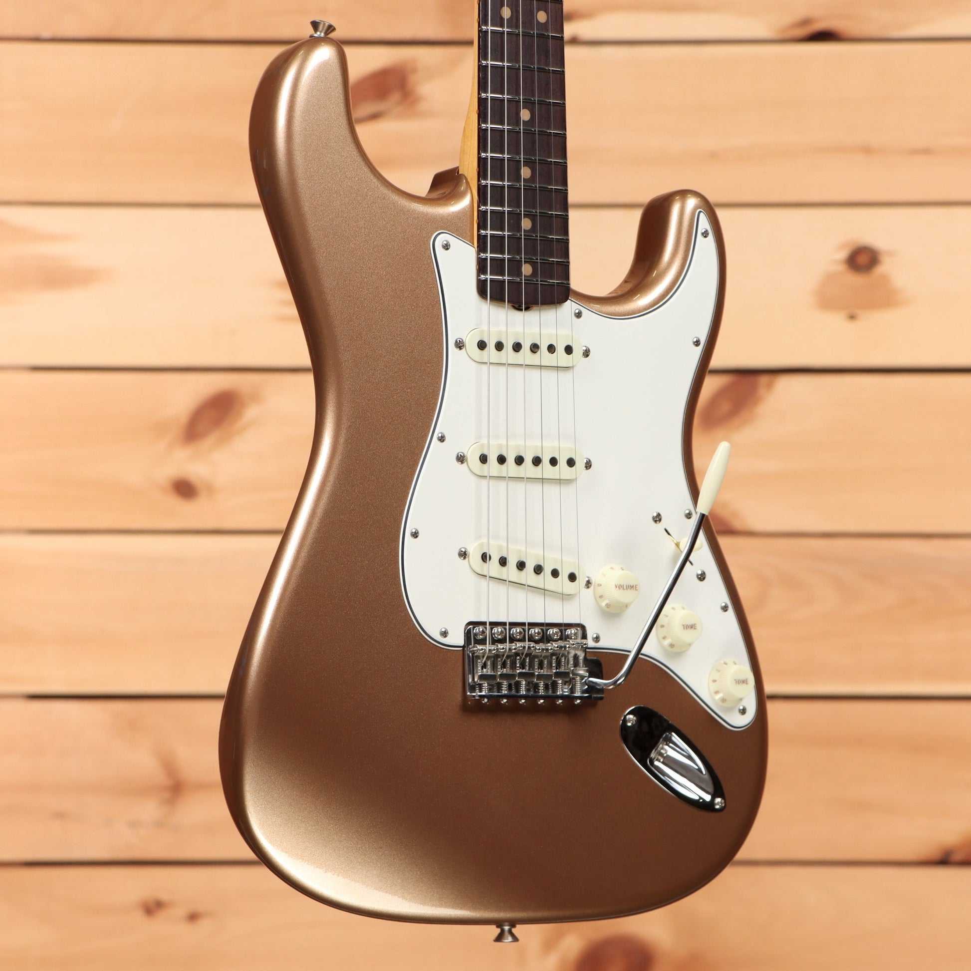 Fender Custom Shop Limited 1964 L-Series Stratocaster Time Capsule - Aged Firemist Gold