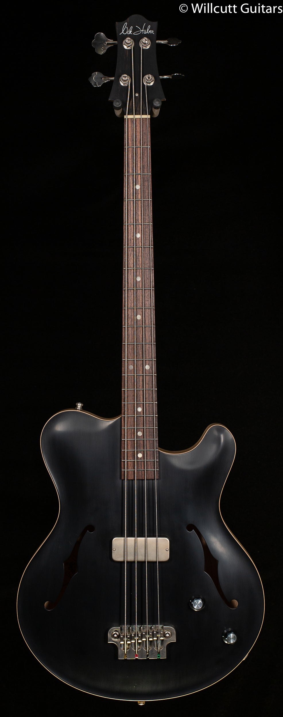Nik Huber Rietbergen Bass Worn Onyx Bass Guitar (873)