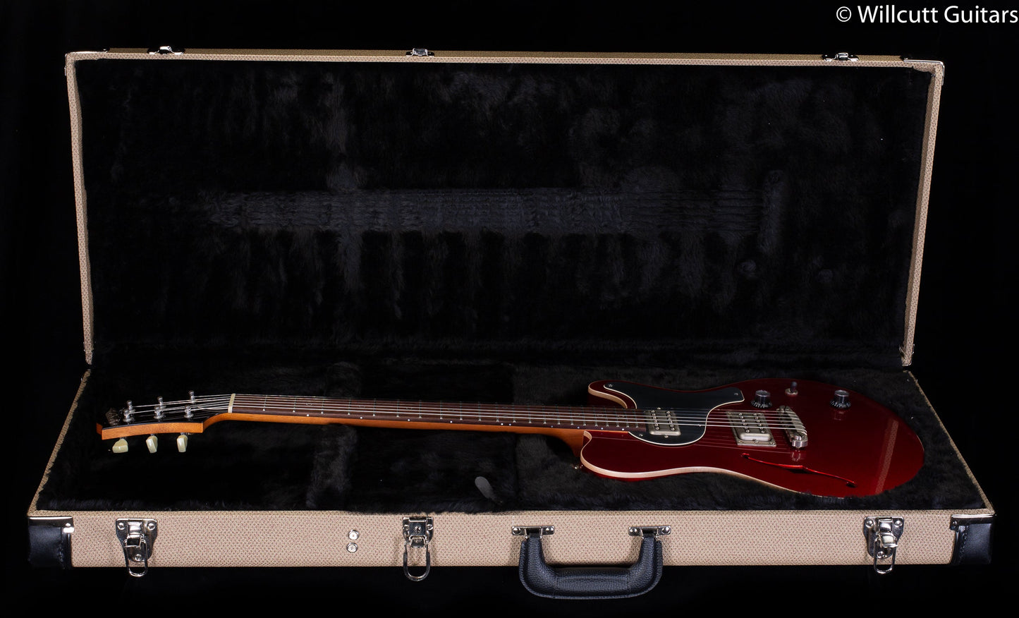 Nik Huber Surfmeister Semi-Hollow Candy Apple Red Highgloss Finish
