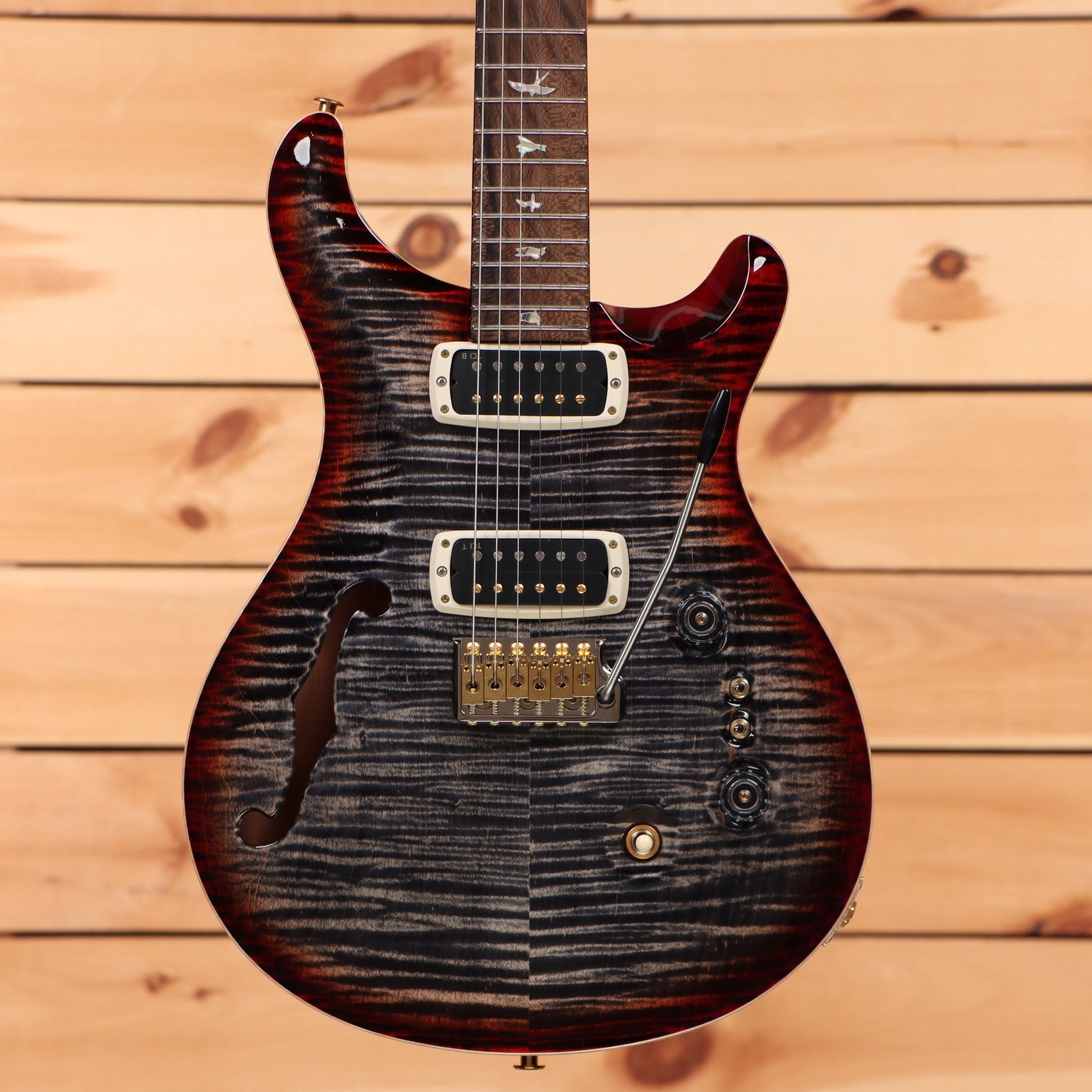 Paul Reed Smith Limited 40th Anniversary Custom 24-08 Semi Hollow - Charcoal Cherry Burst