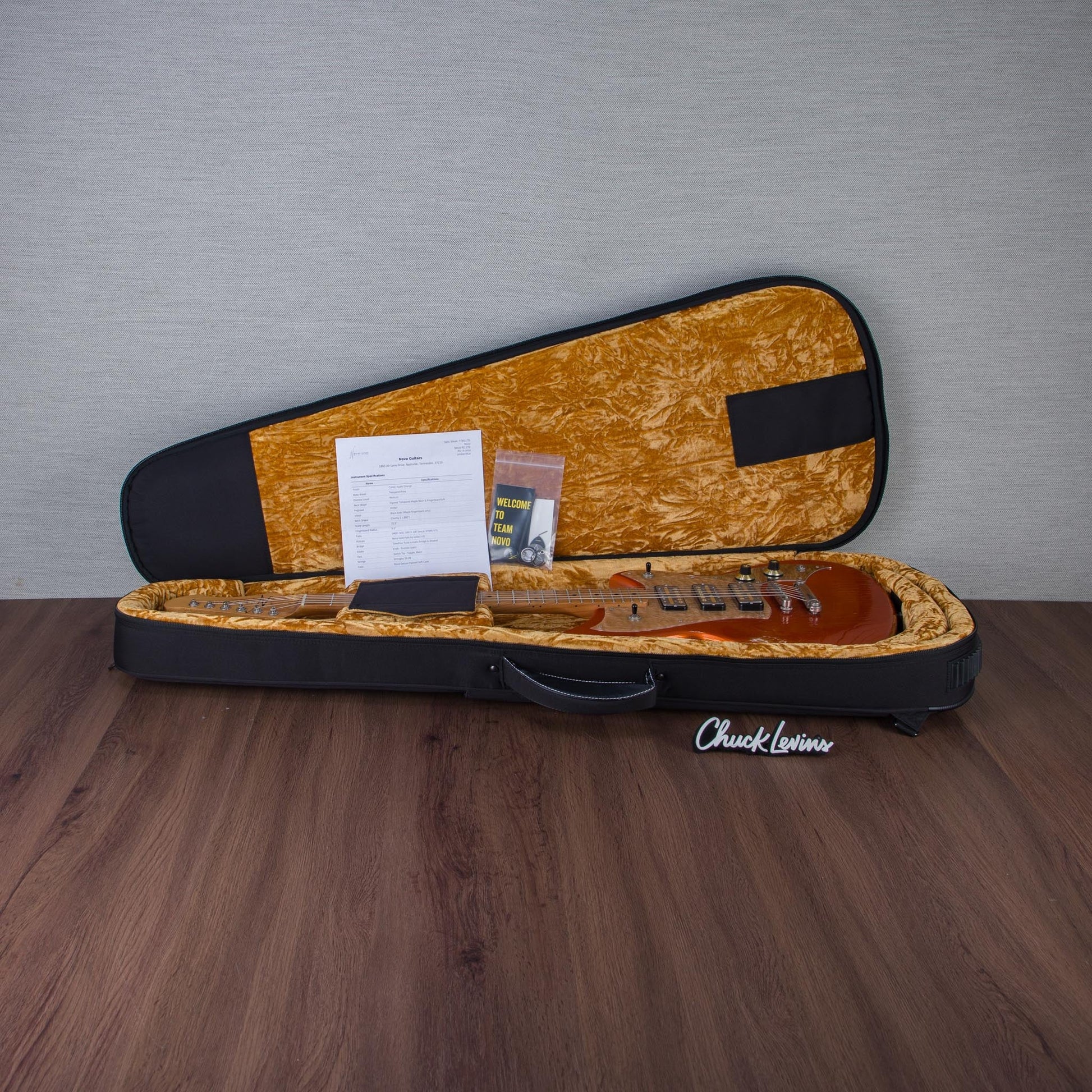 Novo Guitars Limited Edition Serus P2 Electric Guitar - Candy Apple Orange - #251216