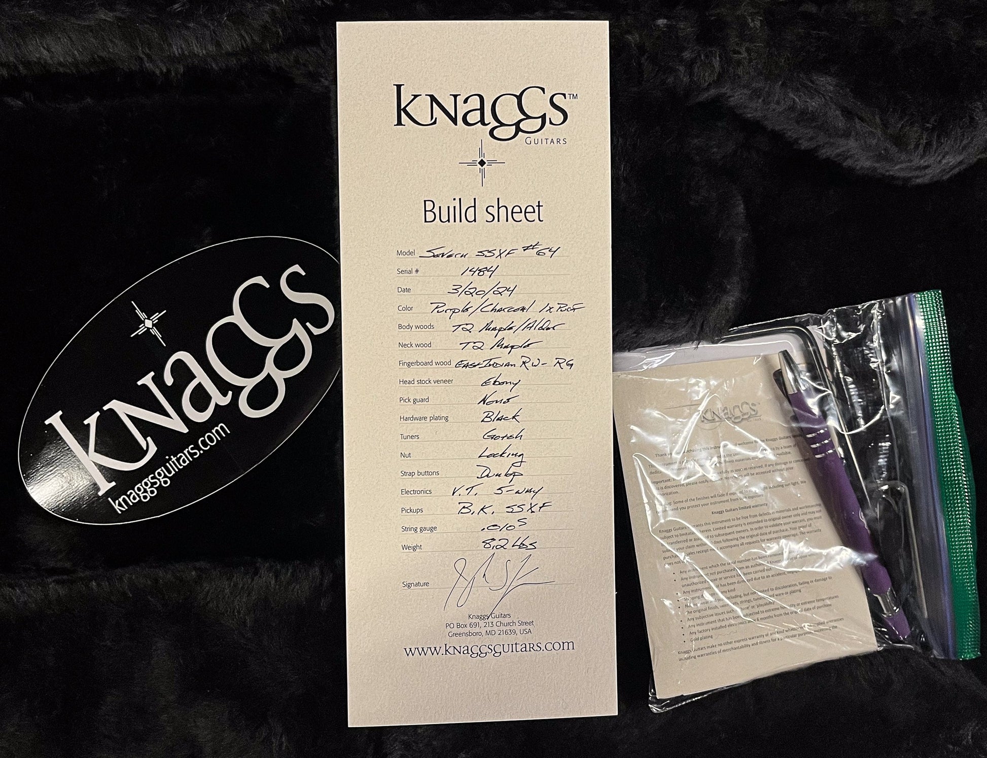 Knaggs Steve Stevens Severn SSXF Purple/Charcoal (484)