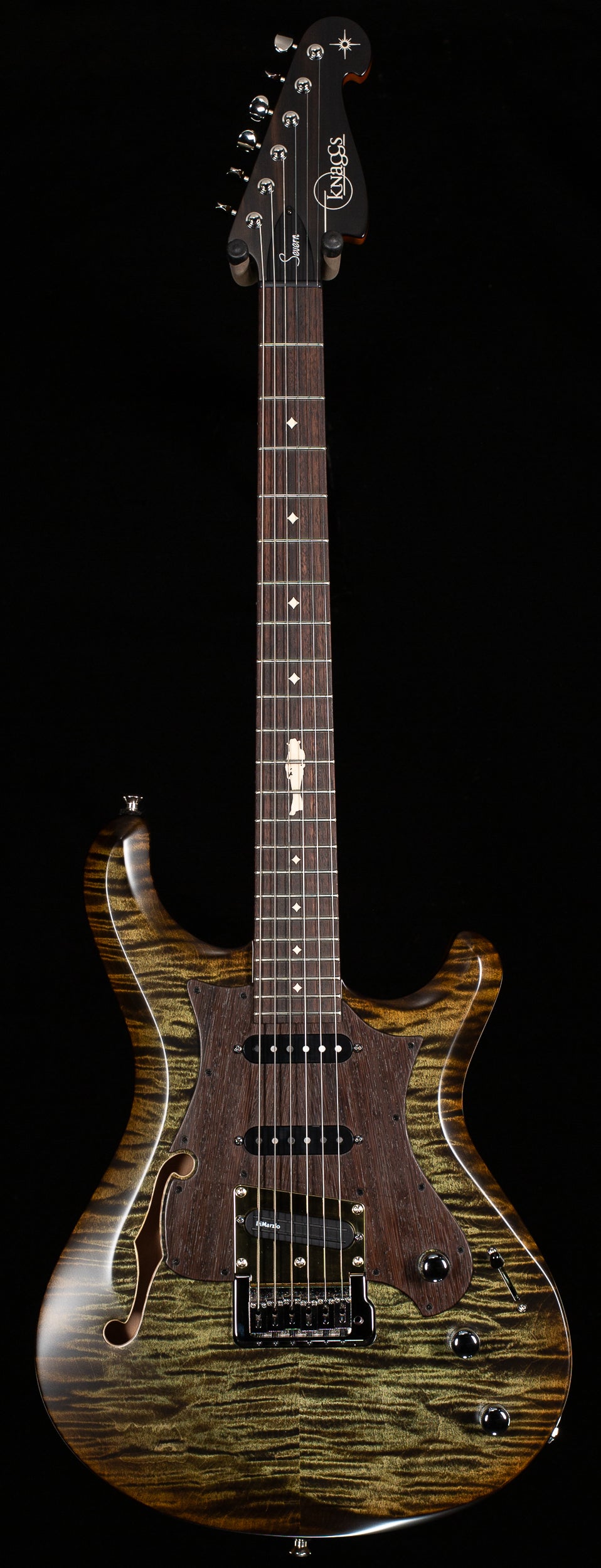 Knaggs Larry Mitchell Severn LM Hollowbody GreenBurst (496)