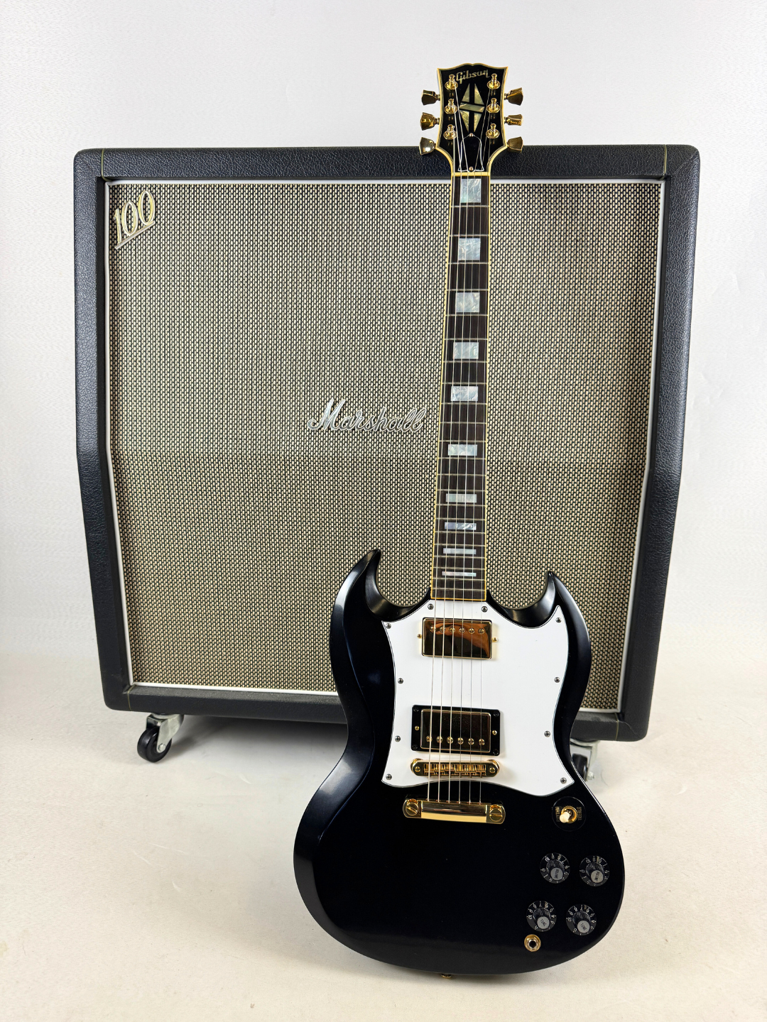 SOLD - Gibson Custom Shop SG Custom with 'Back in Black' Upgrades - USA 2022