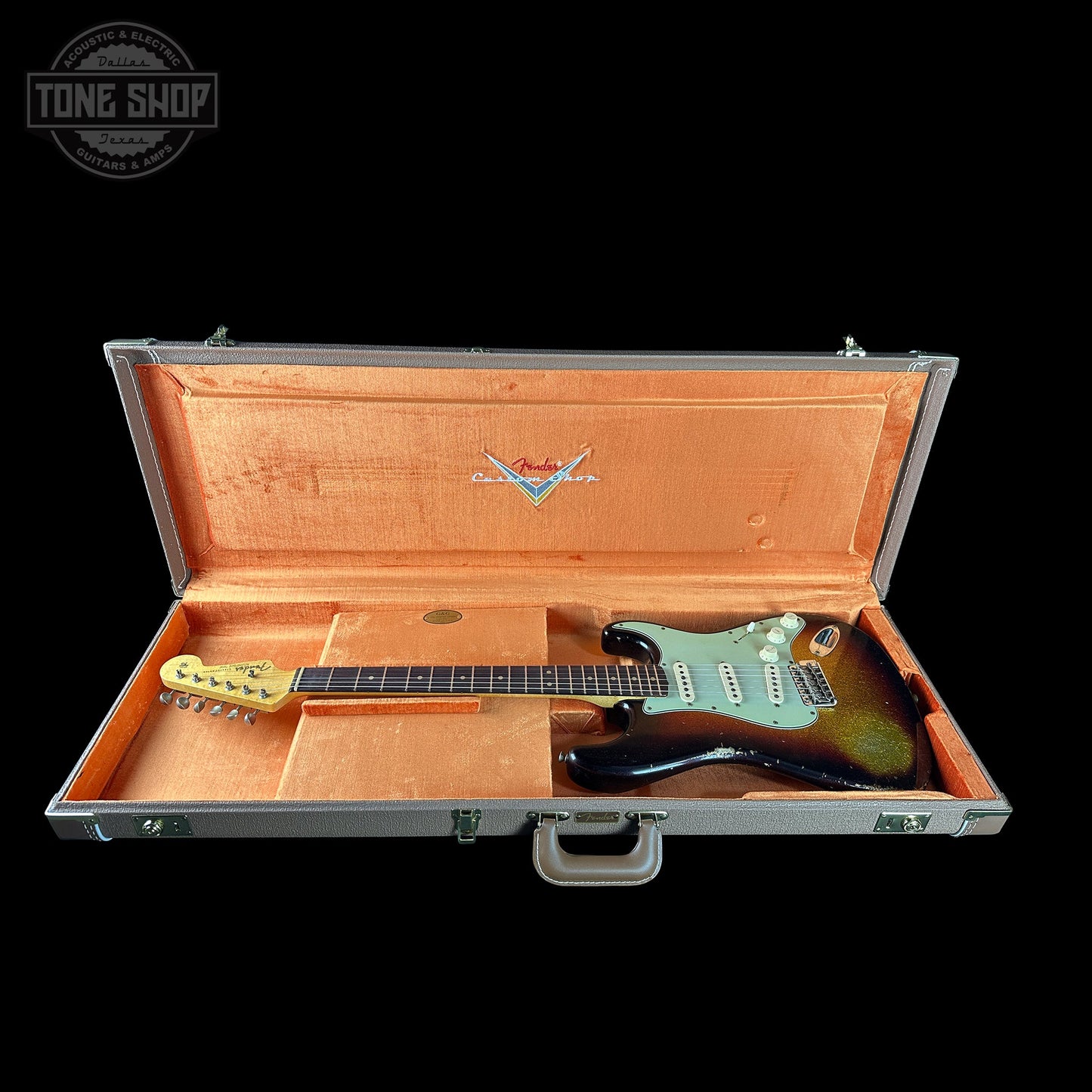 Fender Custom Shop 1963 Stratocaster Relic 3 Tone Sunburst Sparkle w/case TSLTD4OF10