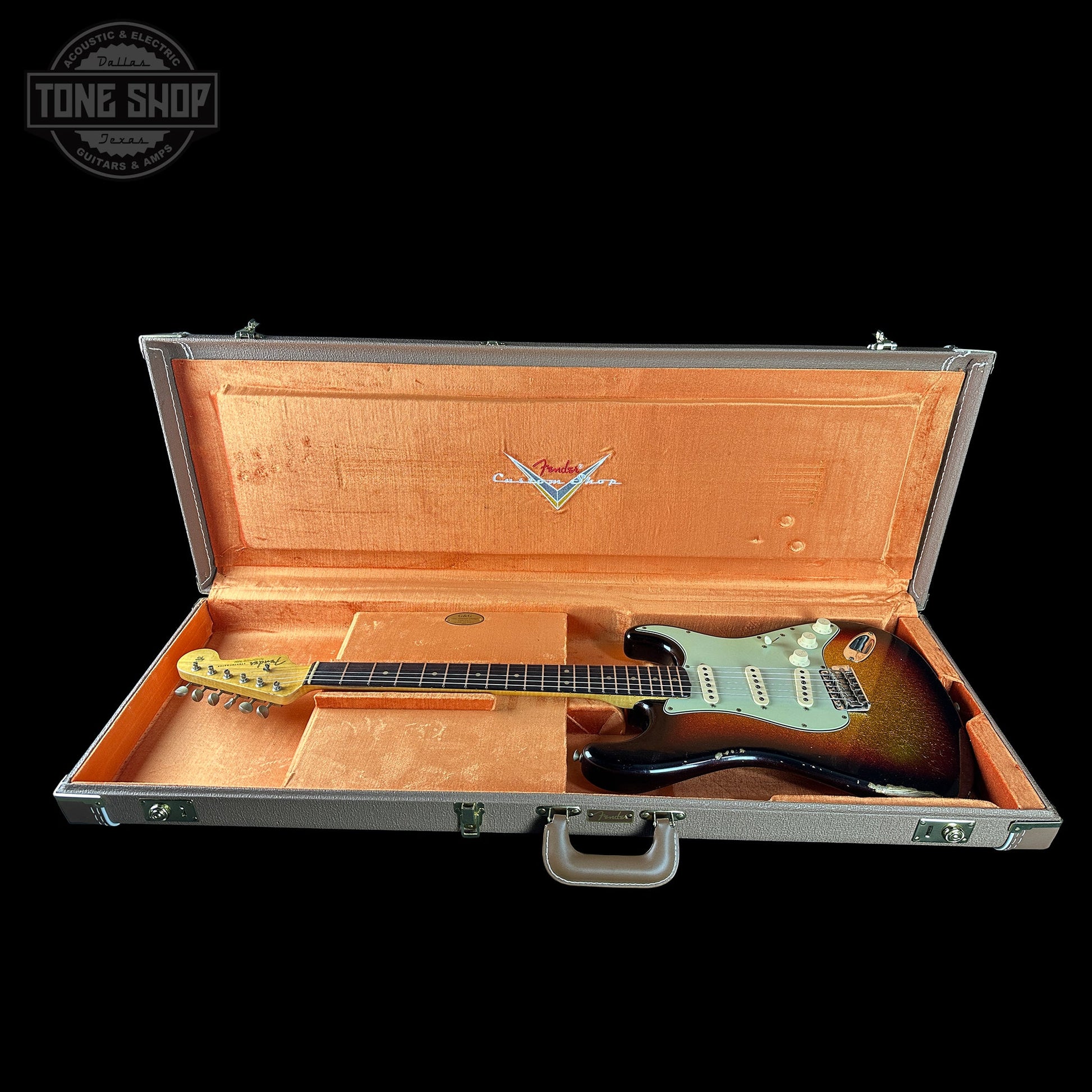 Fender Custom Shop 1963 Stratocaster Relic 3 Tone Sunburst Sparkle w/case TSLTD2OF10