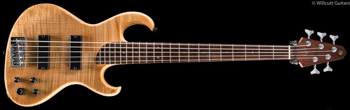 Rick Turner Electroline Bass 5-String Natural Maple Bass Guitar (423)