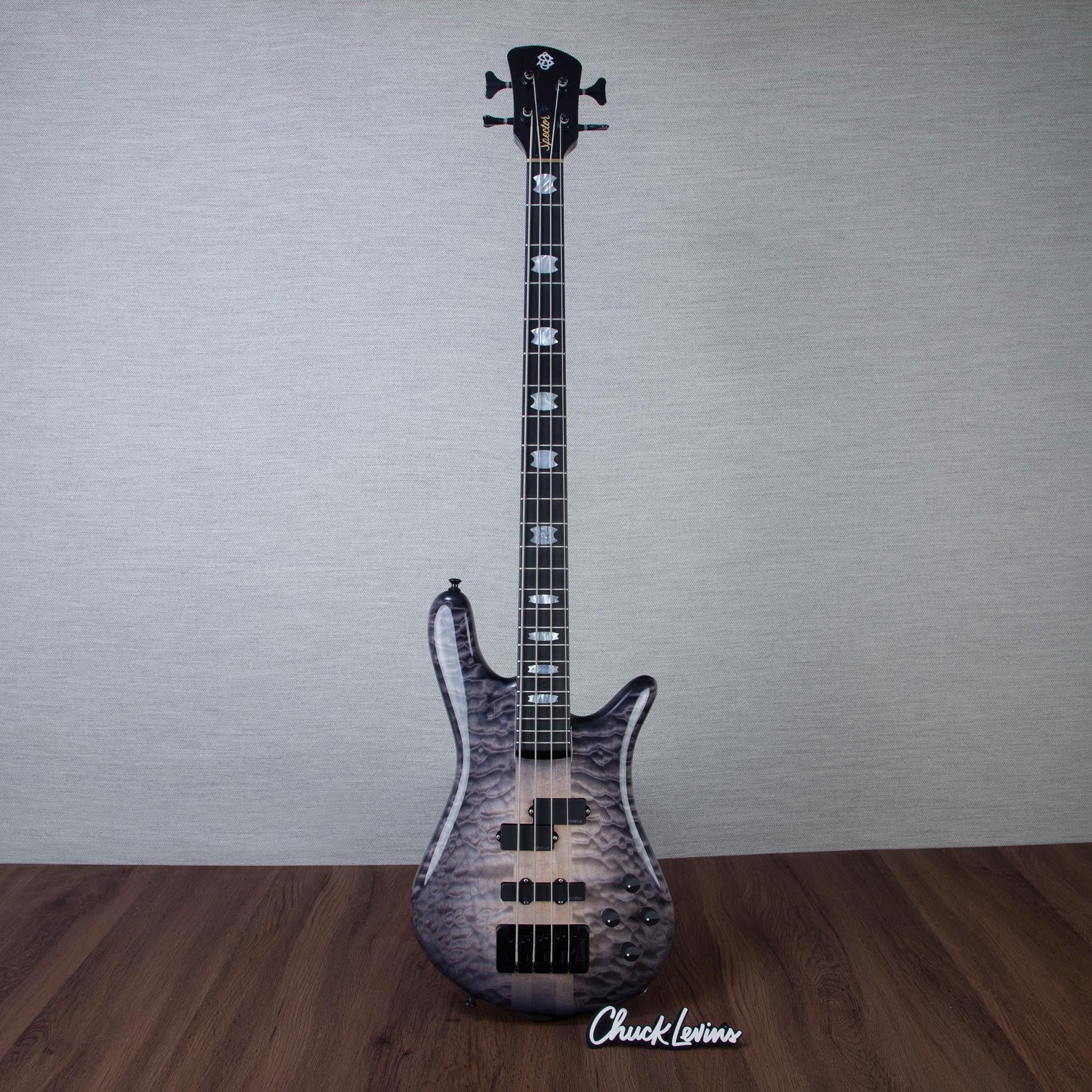 Spector USA Custom NS-2 Electric Bass Guitar - Roswell Grey - CHUCKSLUSIVE - #2228
