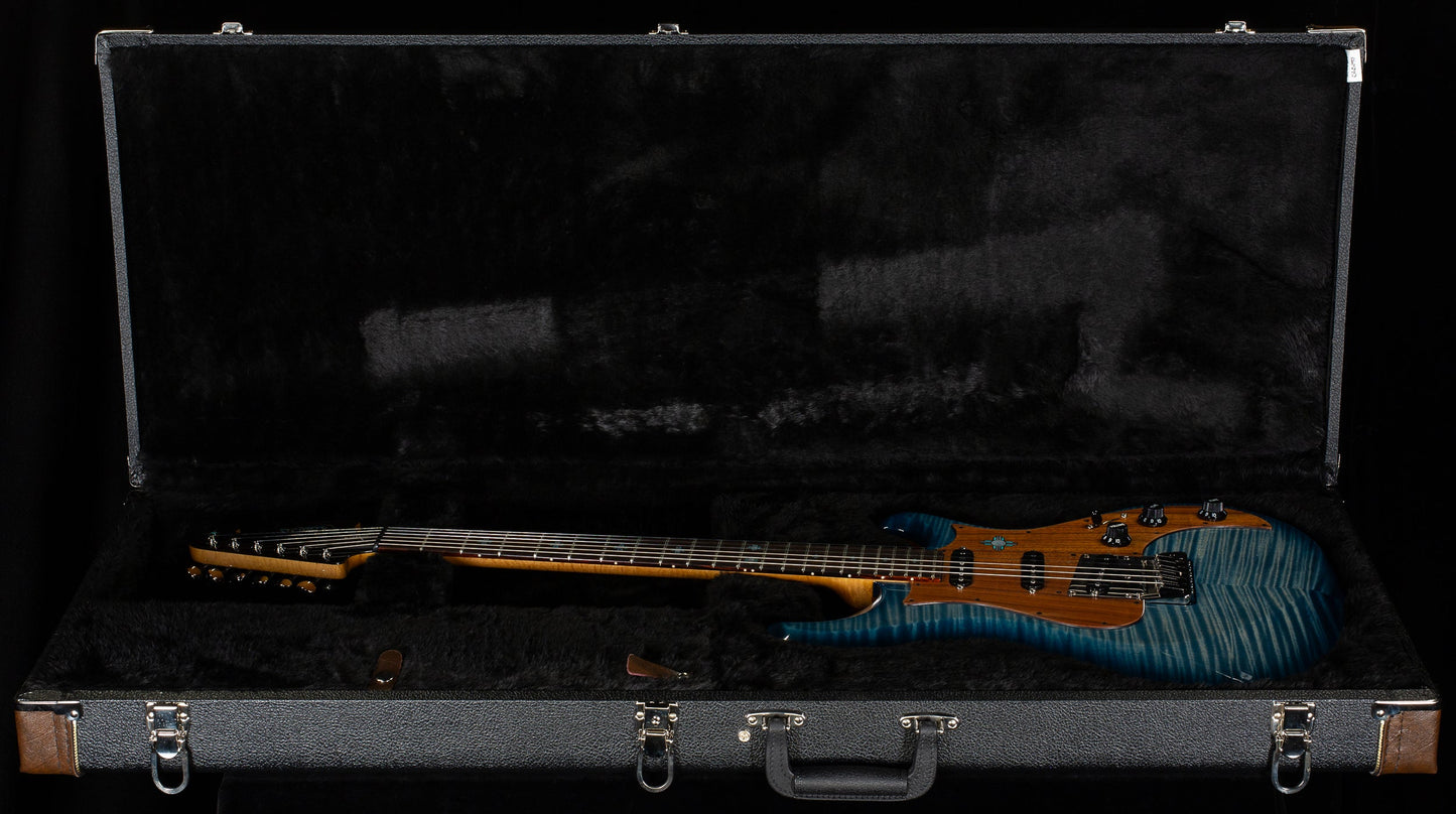 Knaggs Chesapeake Severn Trem SSS Turquoise BeachBurst 15th Anniversary "Navajo Sun" (588)
