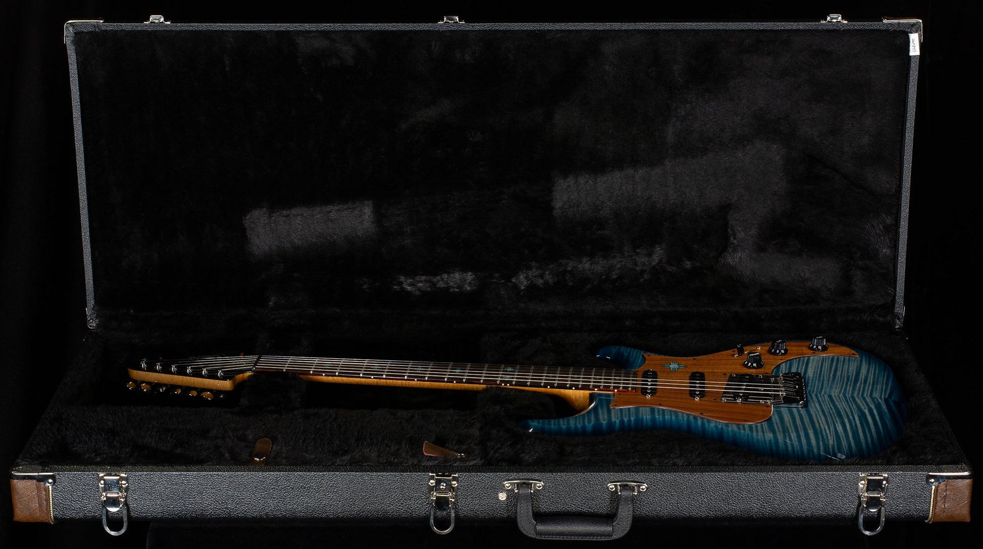 Knaggs Chesapeake Severn Trem SSS Turquoise BeachBurst 15th Anniversary "Navajo Sun" (588)