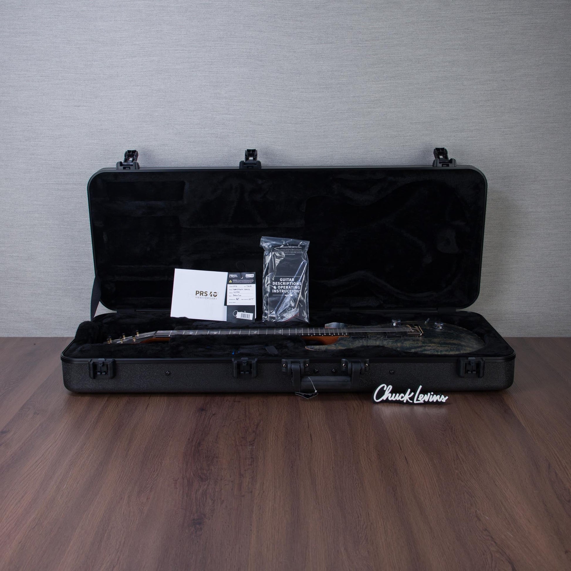 PRS Limited Edition 40th Anniversary Custom 24 Satin Electric Guitar - Faded Whale Blue/Natural Back - #250411979
