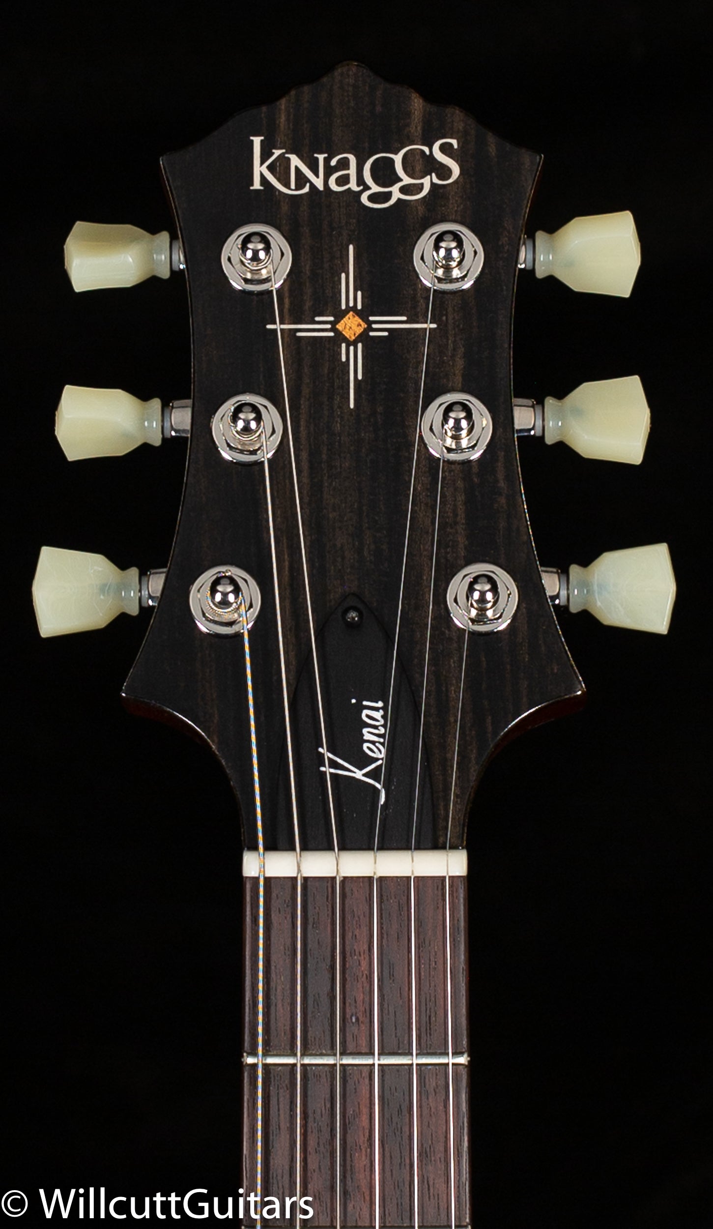 Knaggs Influence Kenai Blue GreenBurst w/Blue binding & T1 Maple top (615)