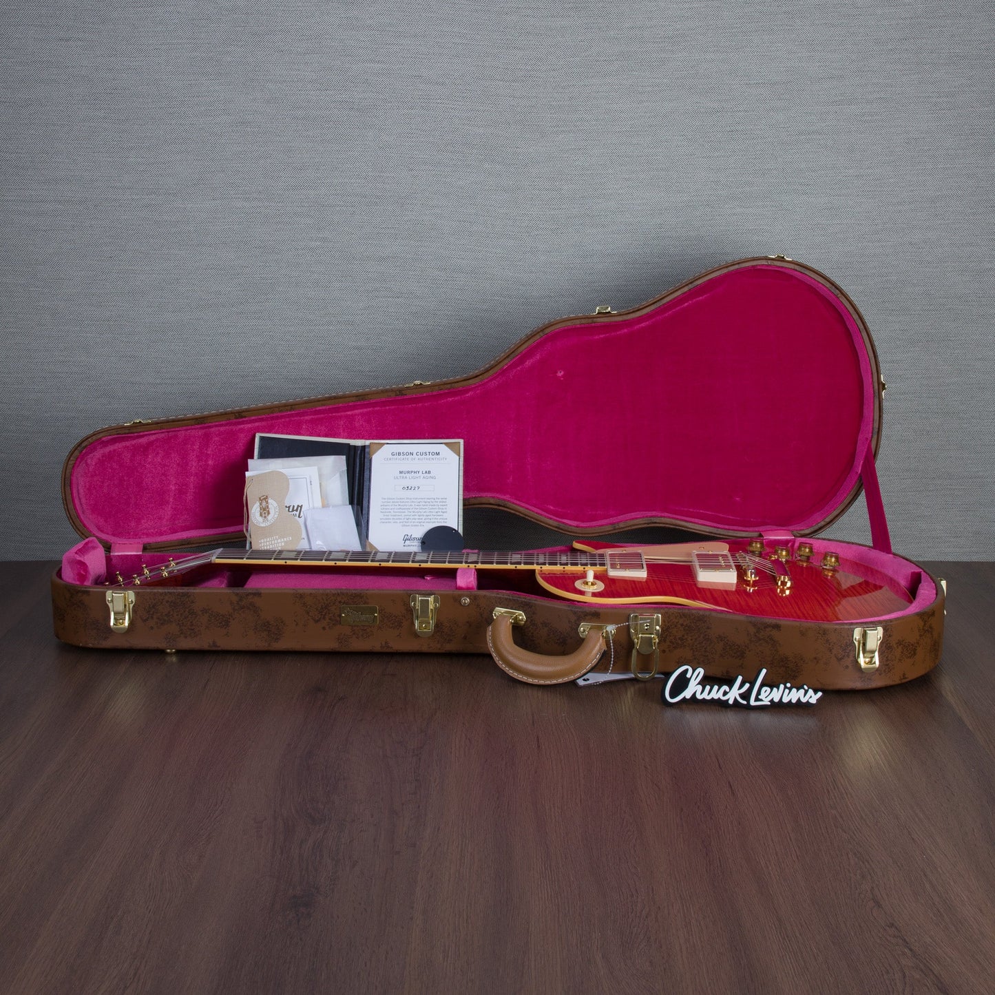 Gibson Murphy Lab 1960 Les Paul Standard Reissue, Gold Hardware - Watermelon King/Ultra Light Aged - CHUCKSCLUSIVE - #03227