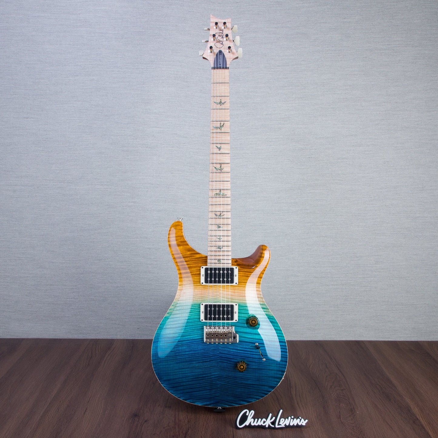 PRS Wood Library Custom 24 Electric Guitar - Private Stock Beach Fade Finish - CHUCKSCLUSIVE - #240383985 - 2024