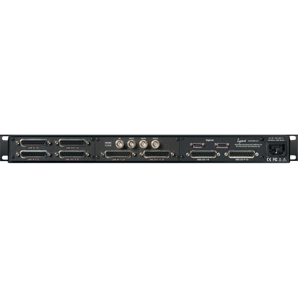 Lynx Studio Technology 24 Channels Line, 16 Channels AES, 32 Channels HD2