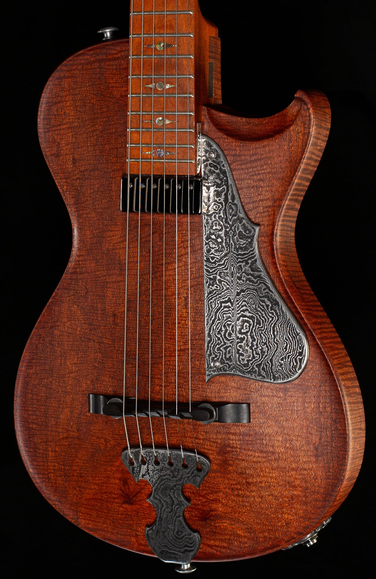 Scott Walker Guitars Katana Flamed Mahogany, Pernambuco Neck (764)
