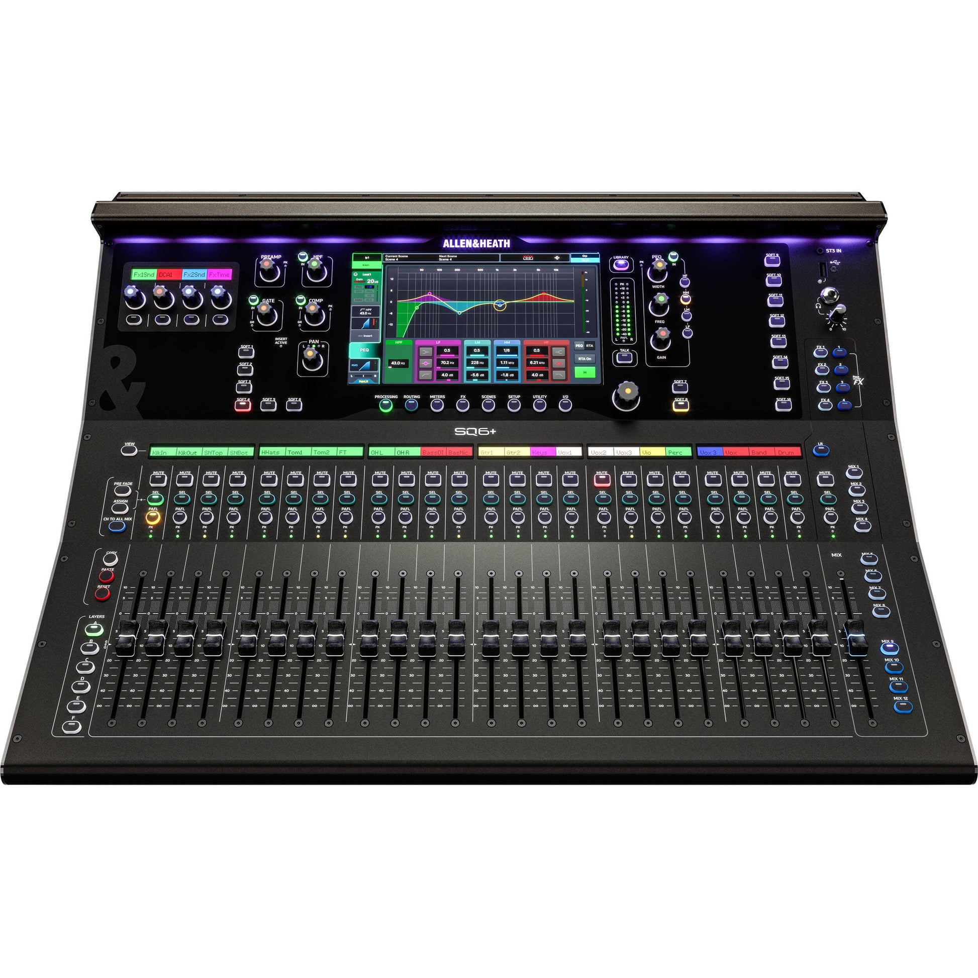 Allen & Heath SQ6+ RackUltra FX Enabled 48-channel Digital Mixer with DEEP Processing