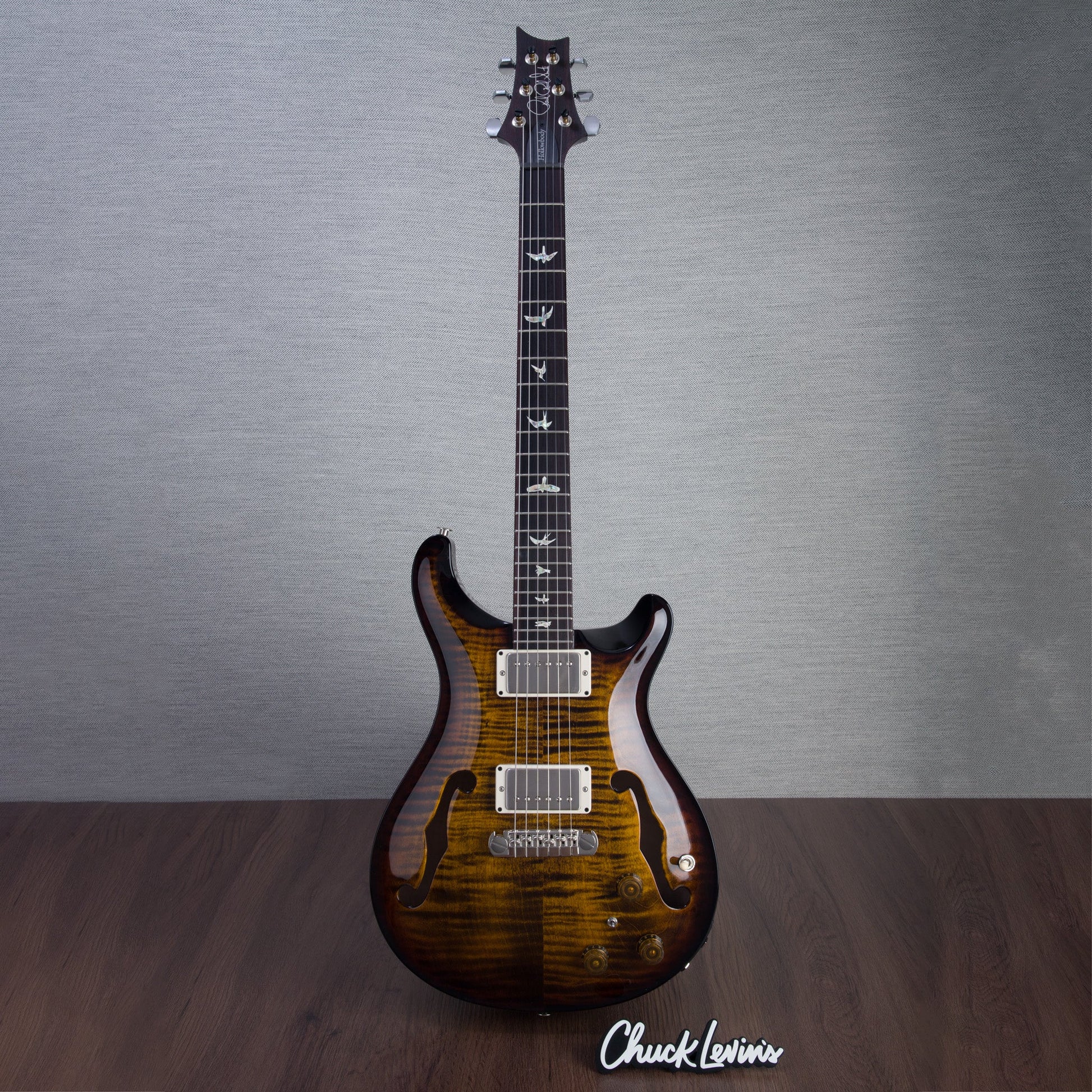 PRS Hollowbody II Piezo Electric Guitar - Black Gold Burst