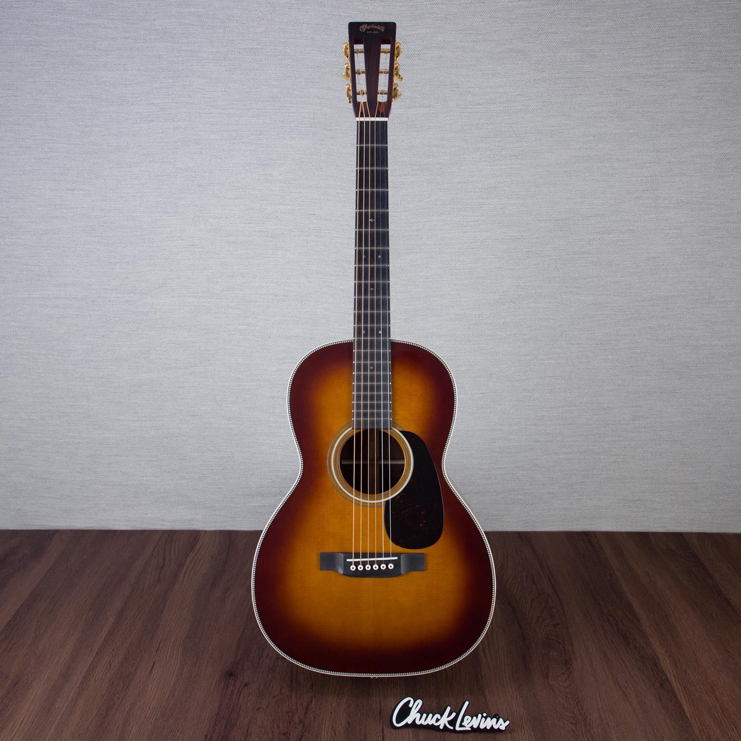 Martin Custom Shop 00-28 Style Wild Grain East Indian Rosewood/Sitka Spruce Fishman Matrix VT Acoustic Electric Guitar - Ambertone 1933 - #M2880835
