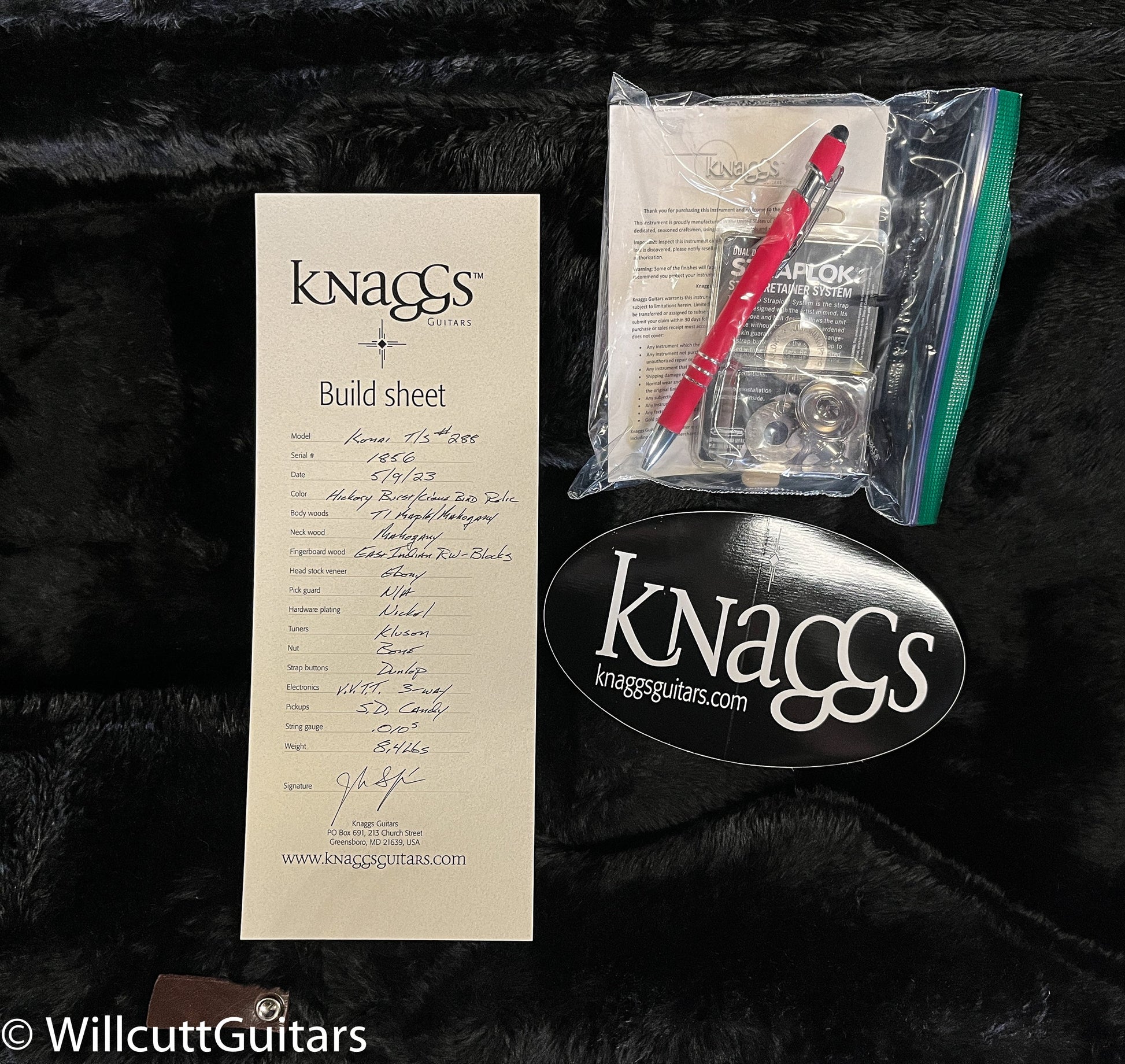 2023 Knaggs Eric Steckel Kenai T/S HickoryBurst T1 Top Gloss Relic