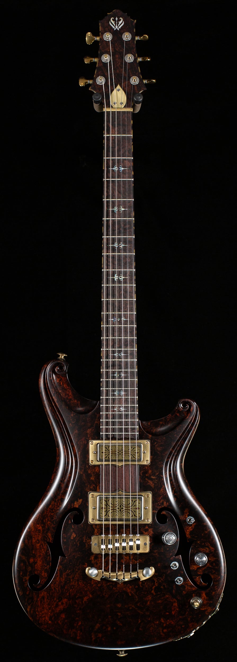 Scott Walker Custom Legacy Santa Cruz Hollowbody Rosewood Burl (862)