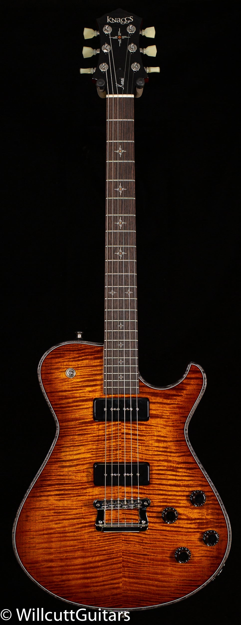 Knaggs Influence Kenai T P90 Aged Scotch w/Onyx Binding T2 Maple top (888)