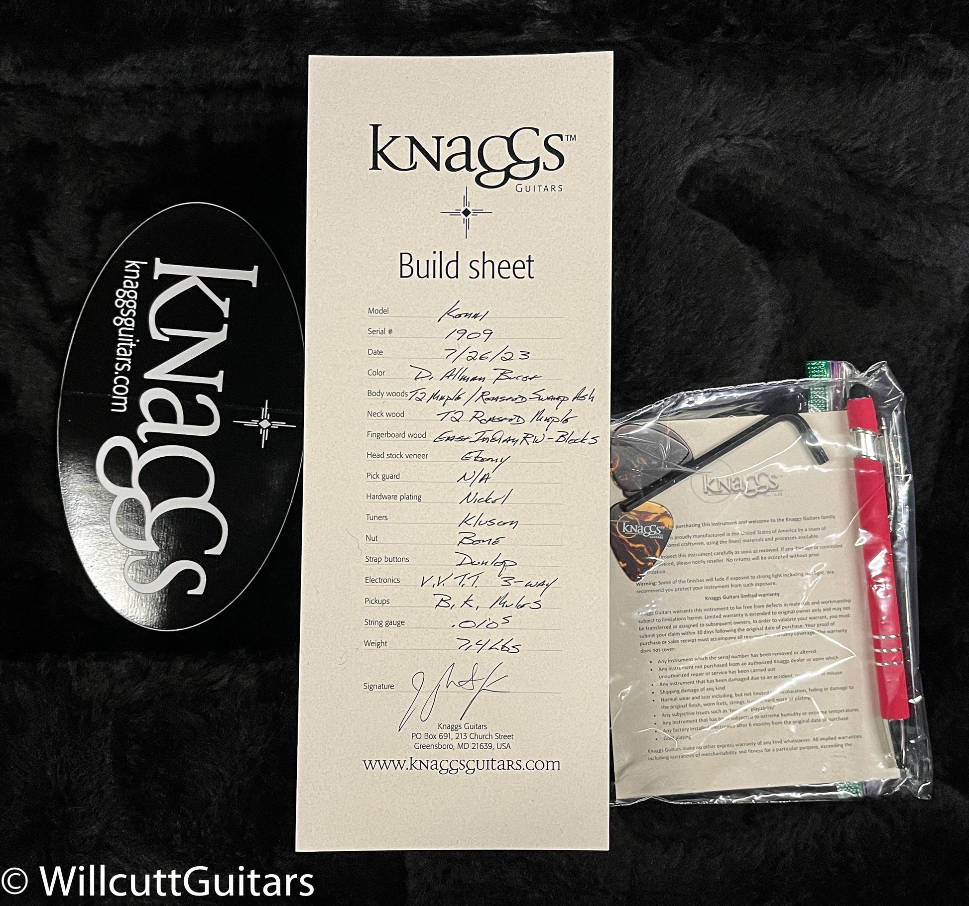 Knaggs Influence Kenai Duanne AllmanBurst Roasted Ash, Roasted Maple (909)