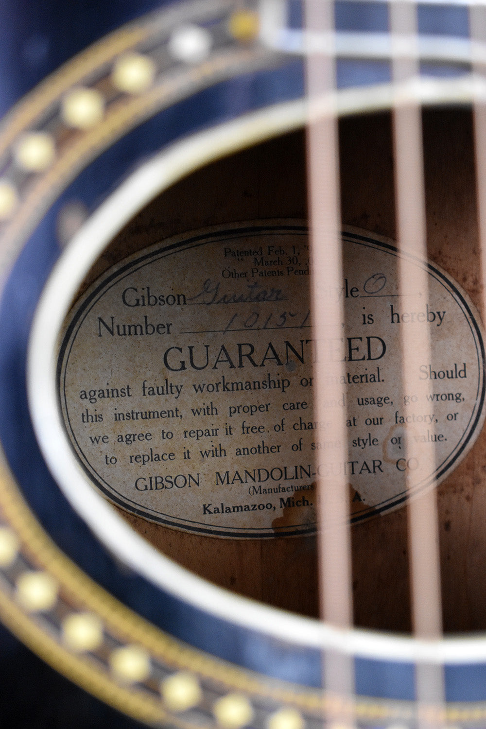 1910 Gibson Style O