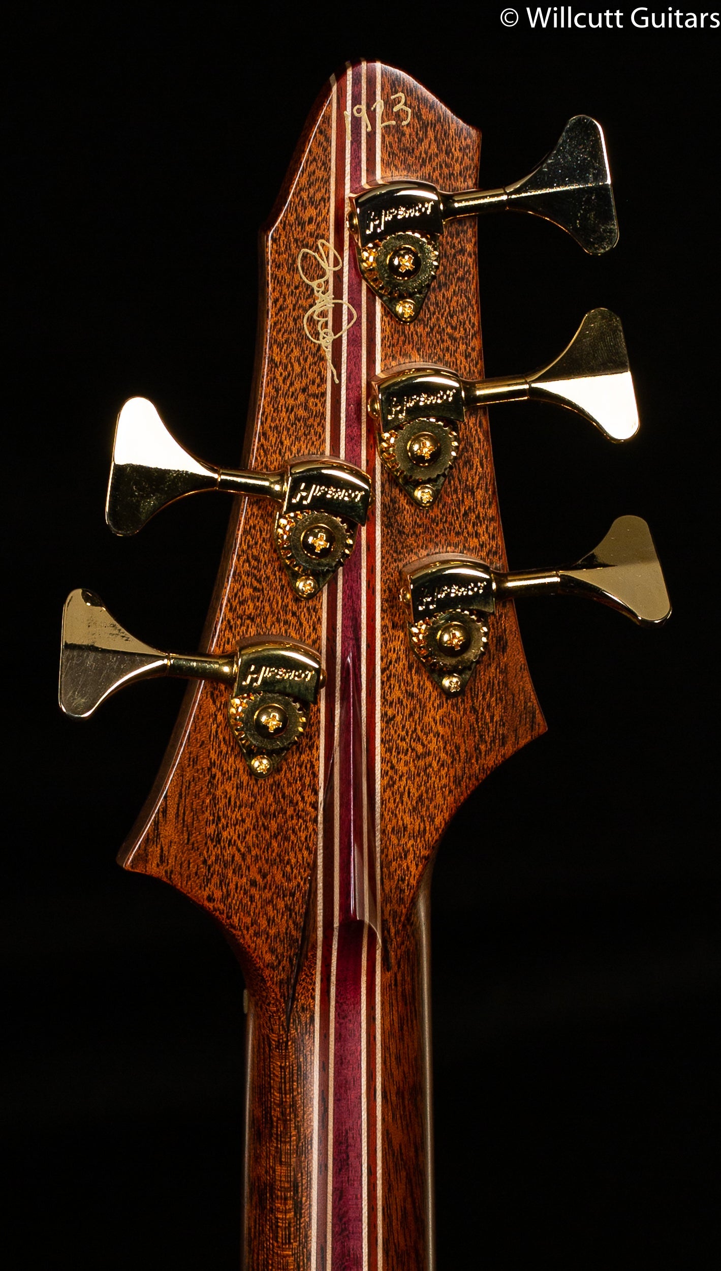 Scott Walker Custom Koa 5-String Multi-Scale  Bass Guitar
