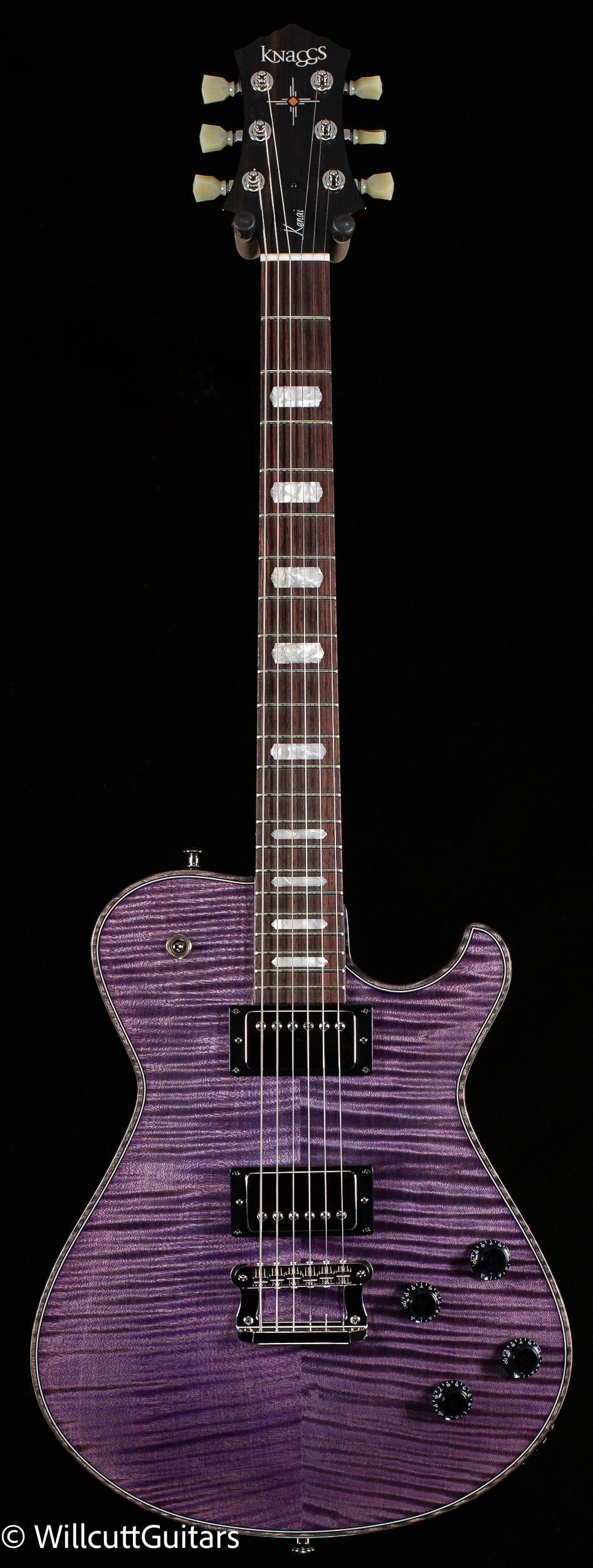 Knaggs Influence Kenai Purple w/Onyx binding w/T1 top (927)