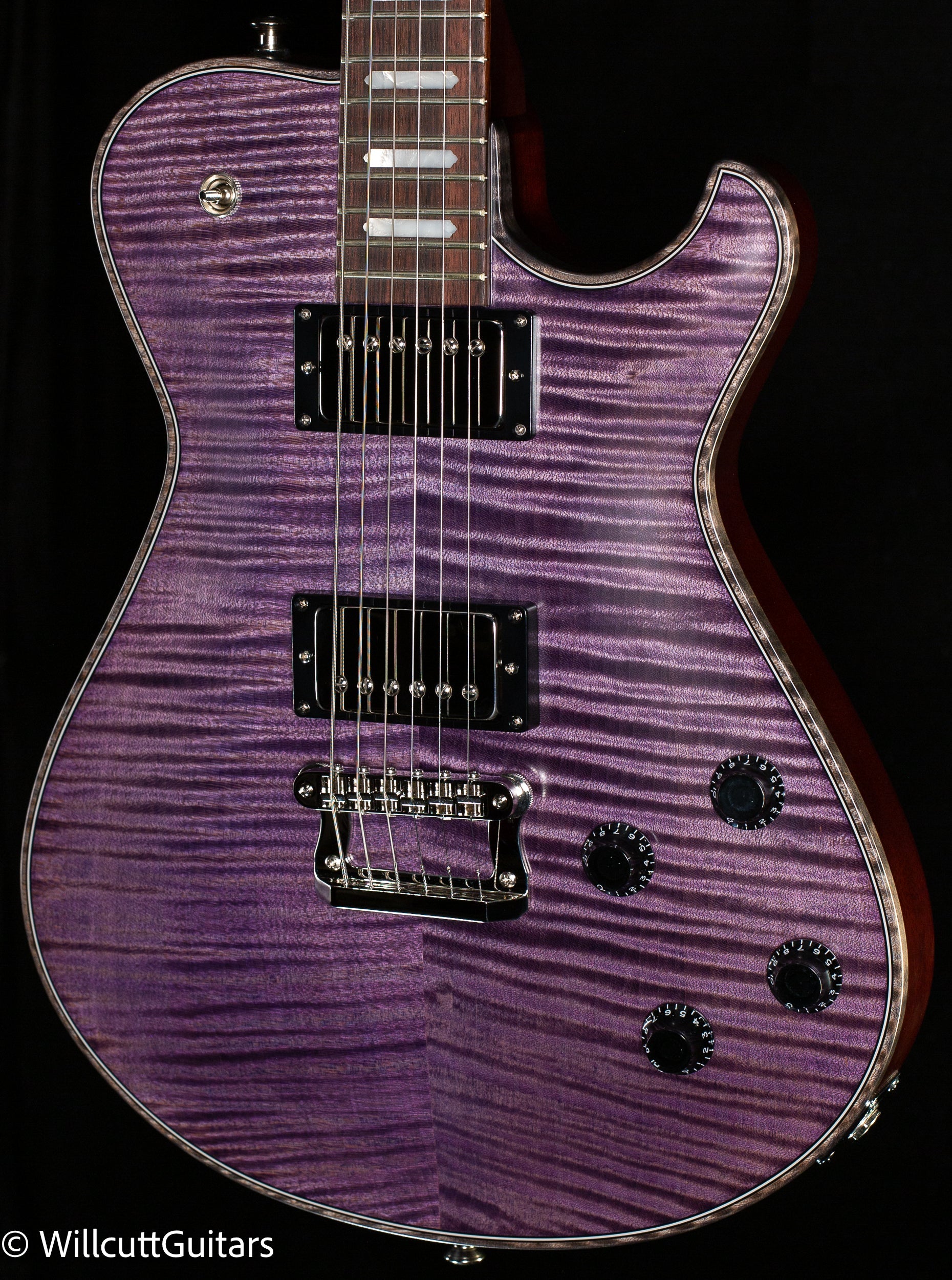 Knaggs Influence Kenai Purple w/Onyx binding w/T1 top (927)