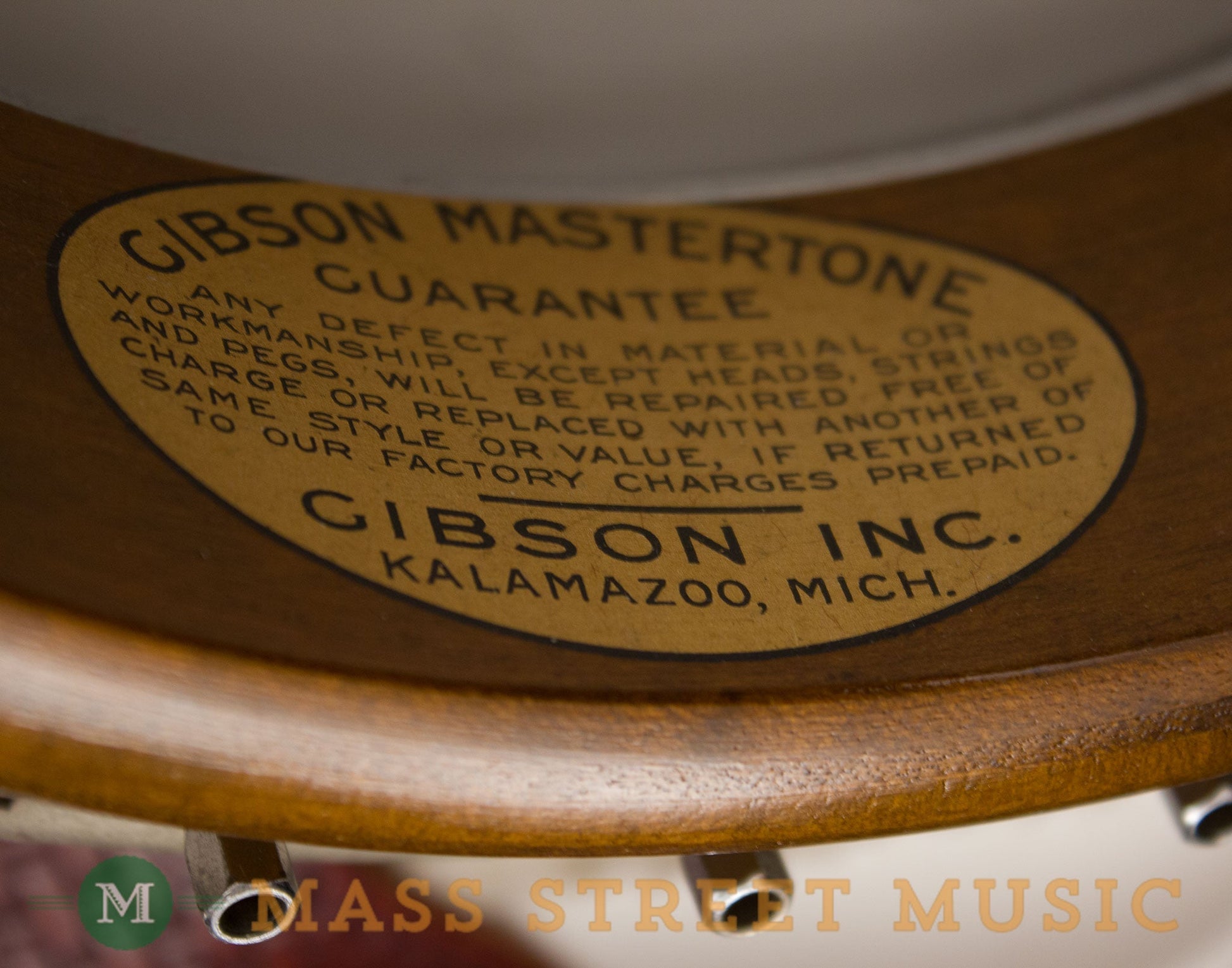 Gibson Plectrums - 1933 PB4 Flat Head 5-String Conversion Banjo