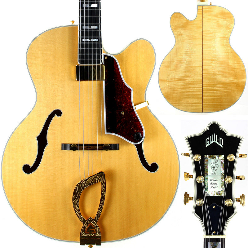 MINTY 1994 Guild Artist Award Natural Jazz Archtop Electric Guitar - Westerly RI, Carved Top, Highest Grade!