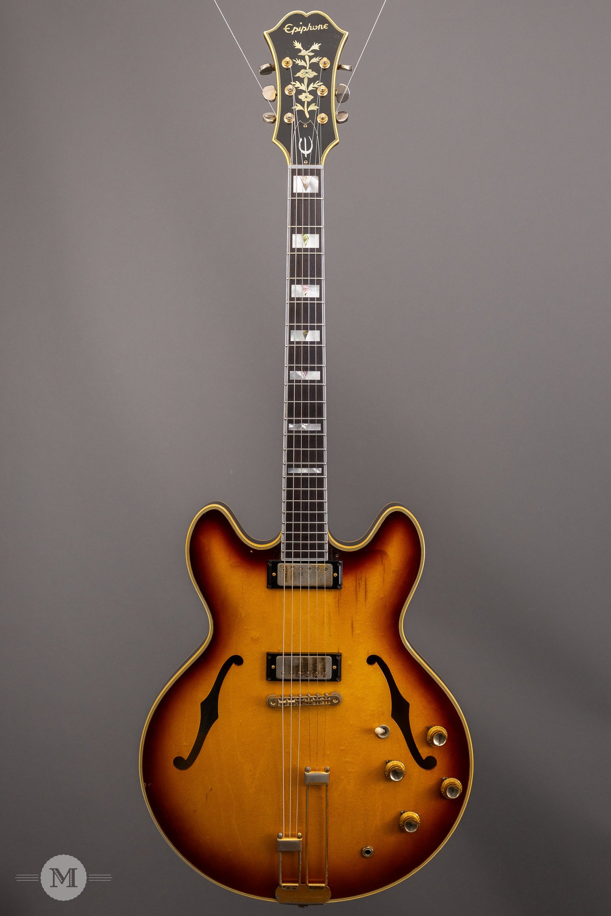 Epiphone Guitars - 1966 E212T Sheraton - Royal Tan Burst - Used