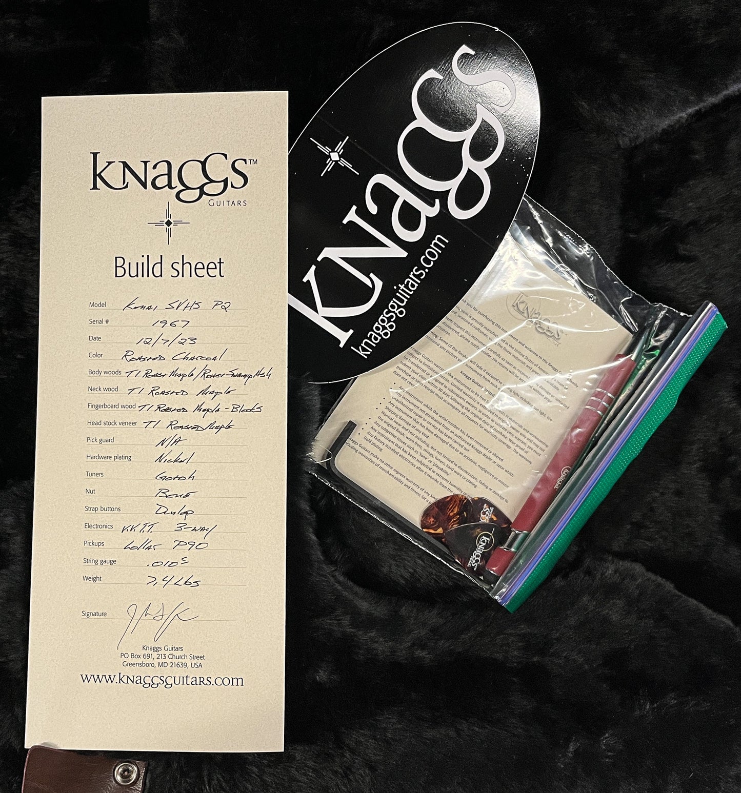 Knaggs Influence Kenai SVHS P90 Roasted Charcoal  (967)