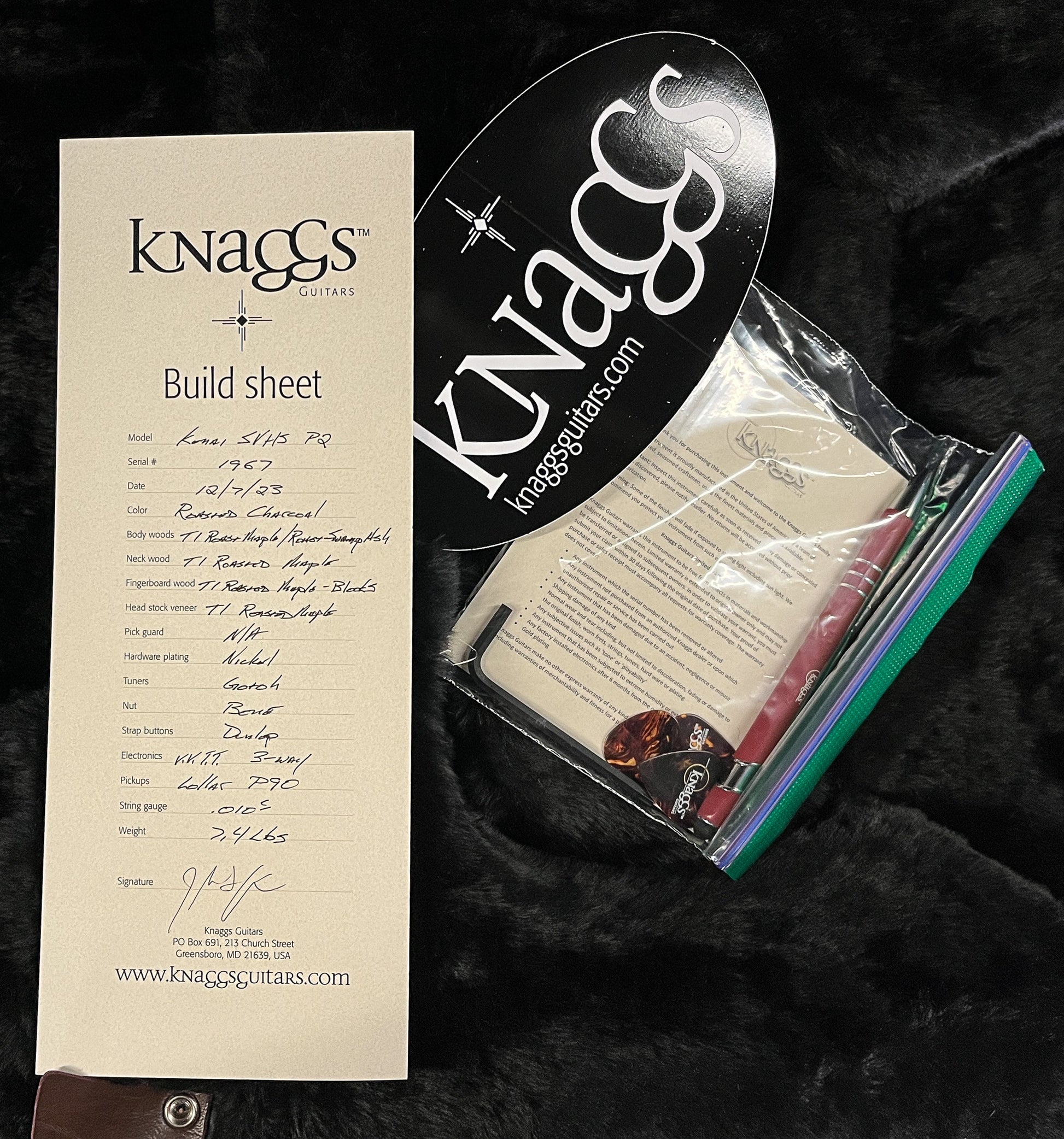 Knaggs Influence Kenai SVHS P90 Roasted Charcoal  (967)