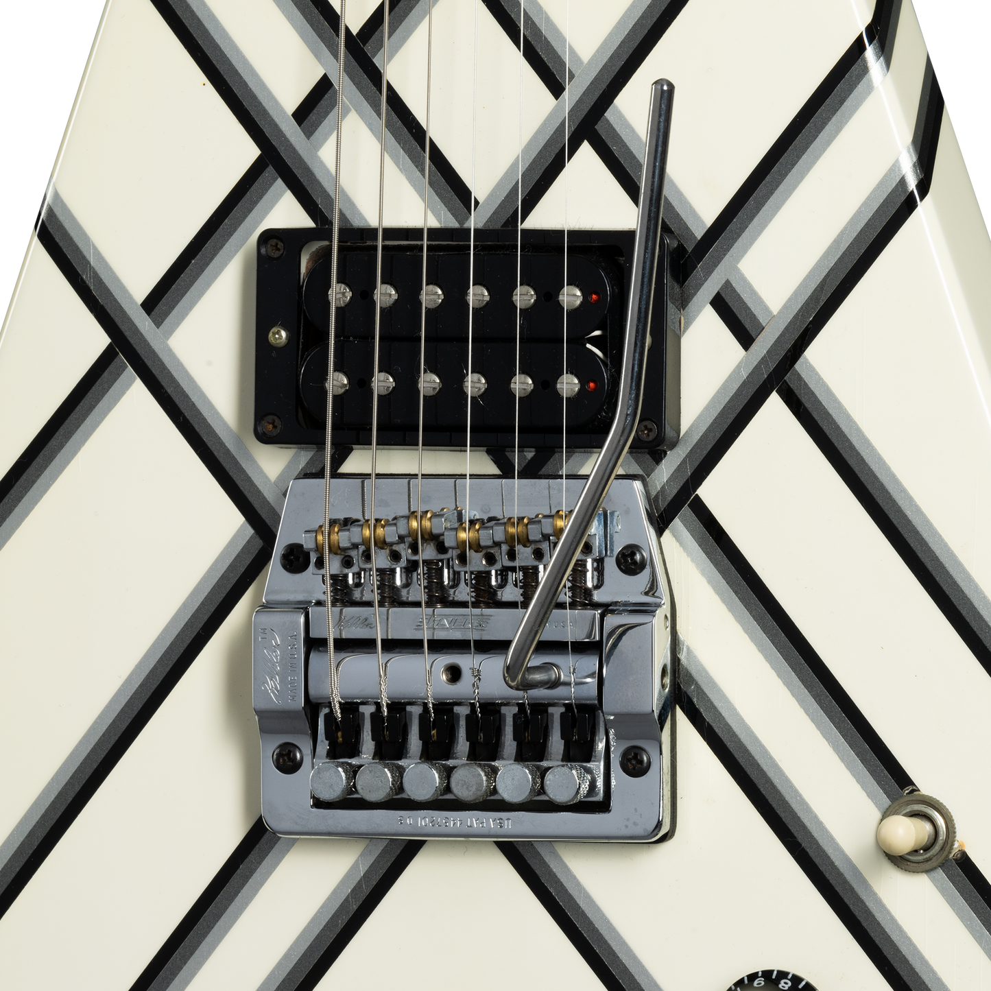Gibson Certified Vintage 1985 Gibson Designer Series Custom Graphics Flying V, Alpine White with Style 30 Graphic