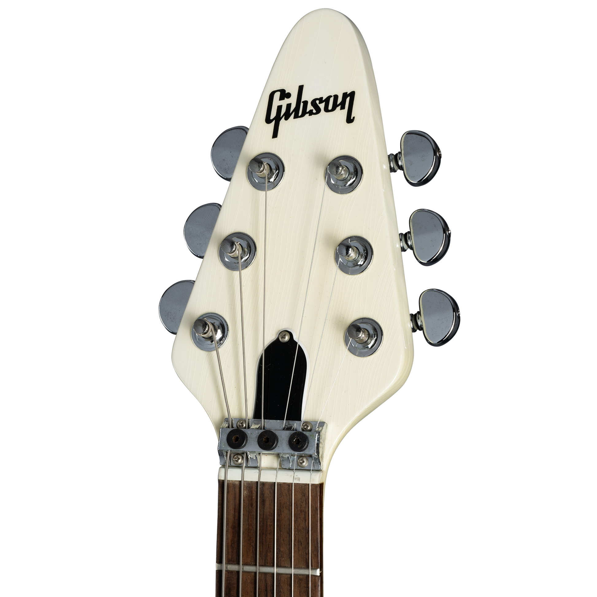 Gibson Certified Vintage 1985 Gibson Designer Series Custom Graphics Flying V, Alpine White with Style 30 Graphic