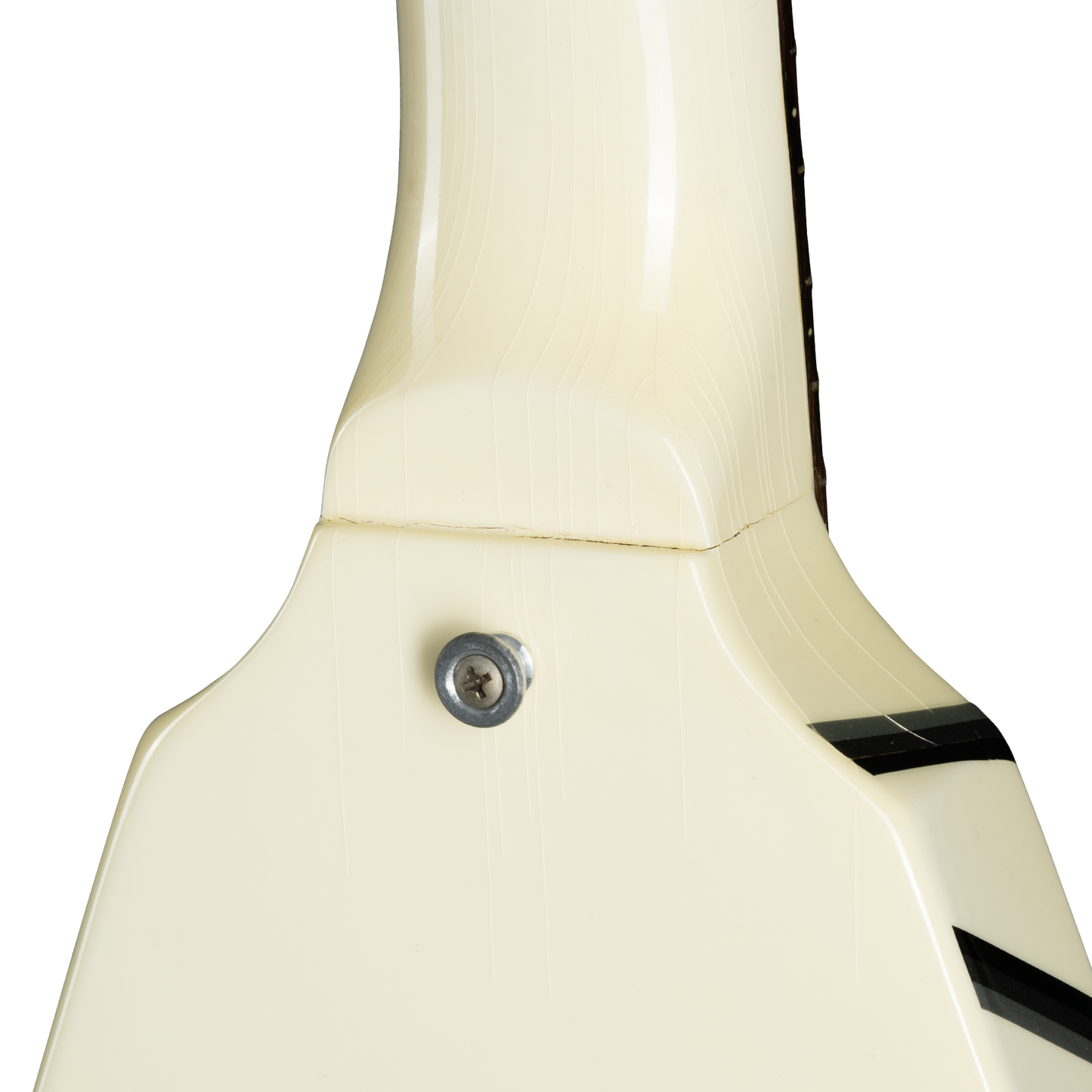 Gibson Certified Vintage 1985 Gibson Designer Series Custom Graphics Flying V, Alpine White with Style 30 Graphic