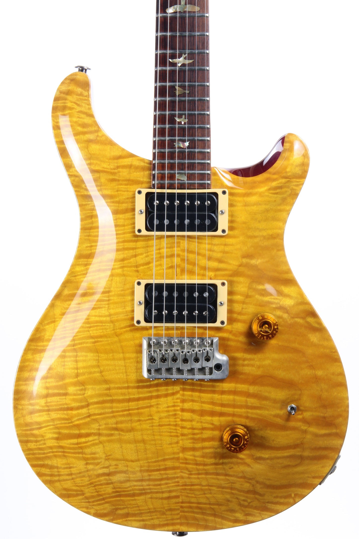 1989 PRS Custom 24 KILLER 10-Top BRAZILIAN ROSEWOOD Paul Reed Smith - Vintage Yellow 1980's