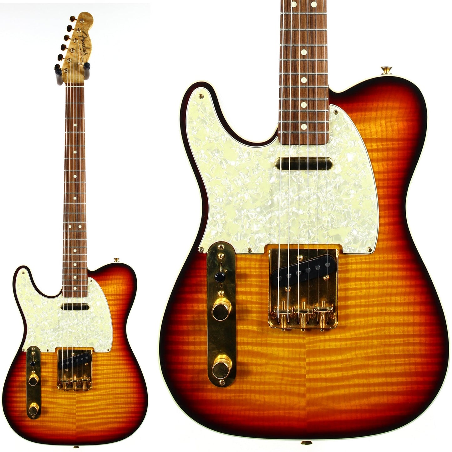 1992 Fender Custom Shop Masterbuilt J.W. Black Telecaster Custom Flametop | Left-Handed Strung Righty