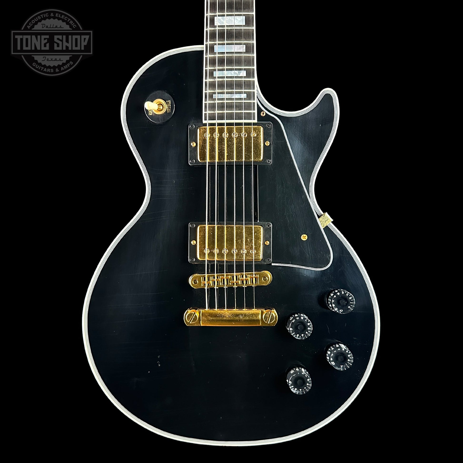 Gibson Custom Dealer Select Les Paul Custom Ebony Ultra Light Aged w/case CS502657